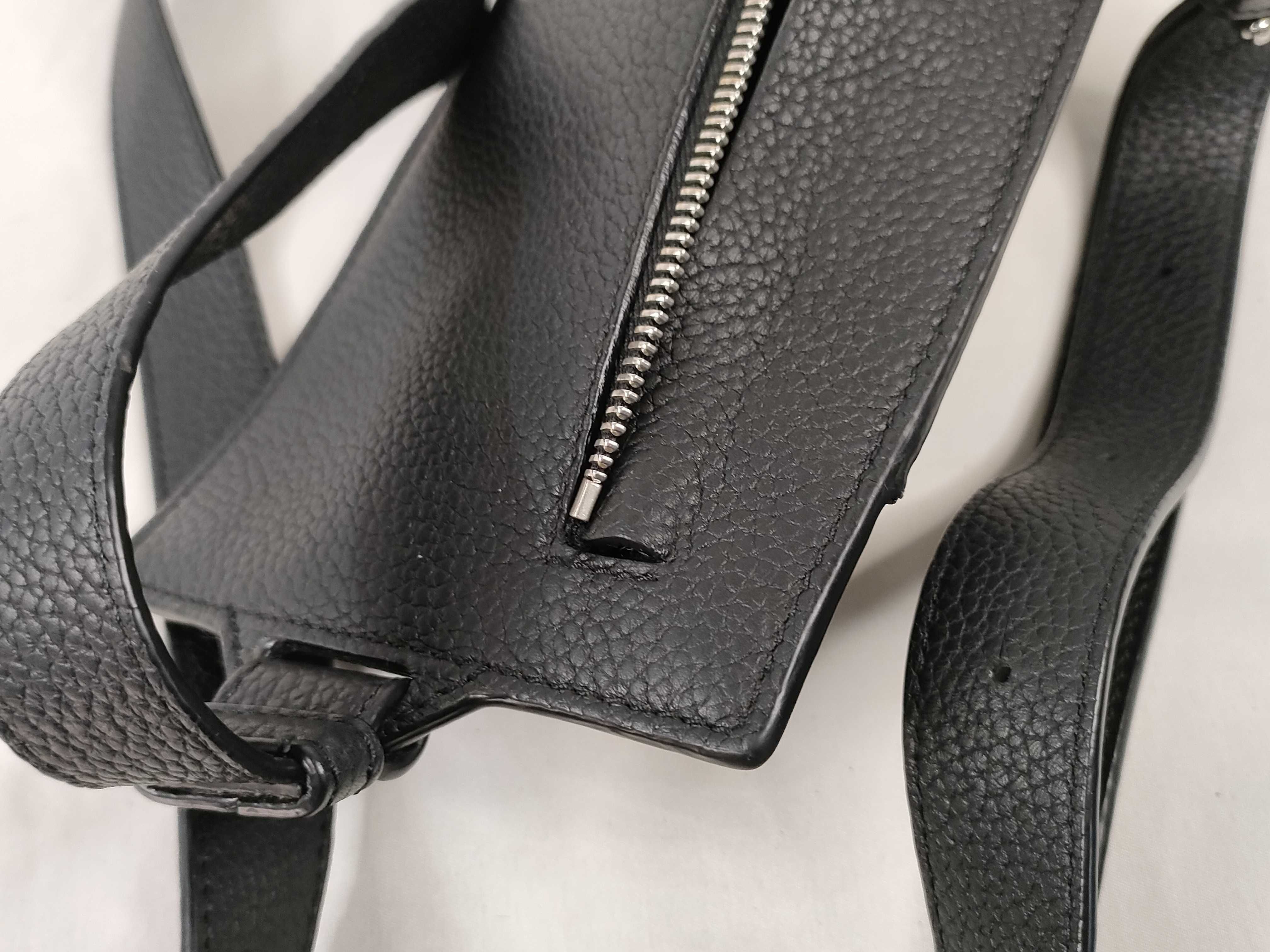 Anagram Vertical T-Pocket Body Bag, Black Shoulder Bag — view 14