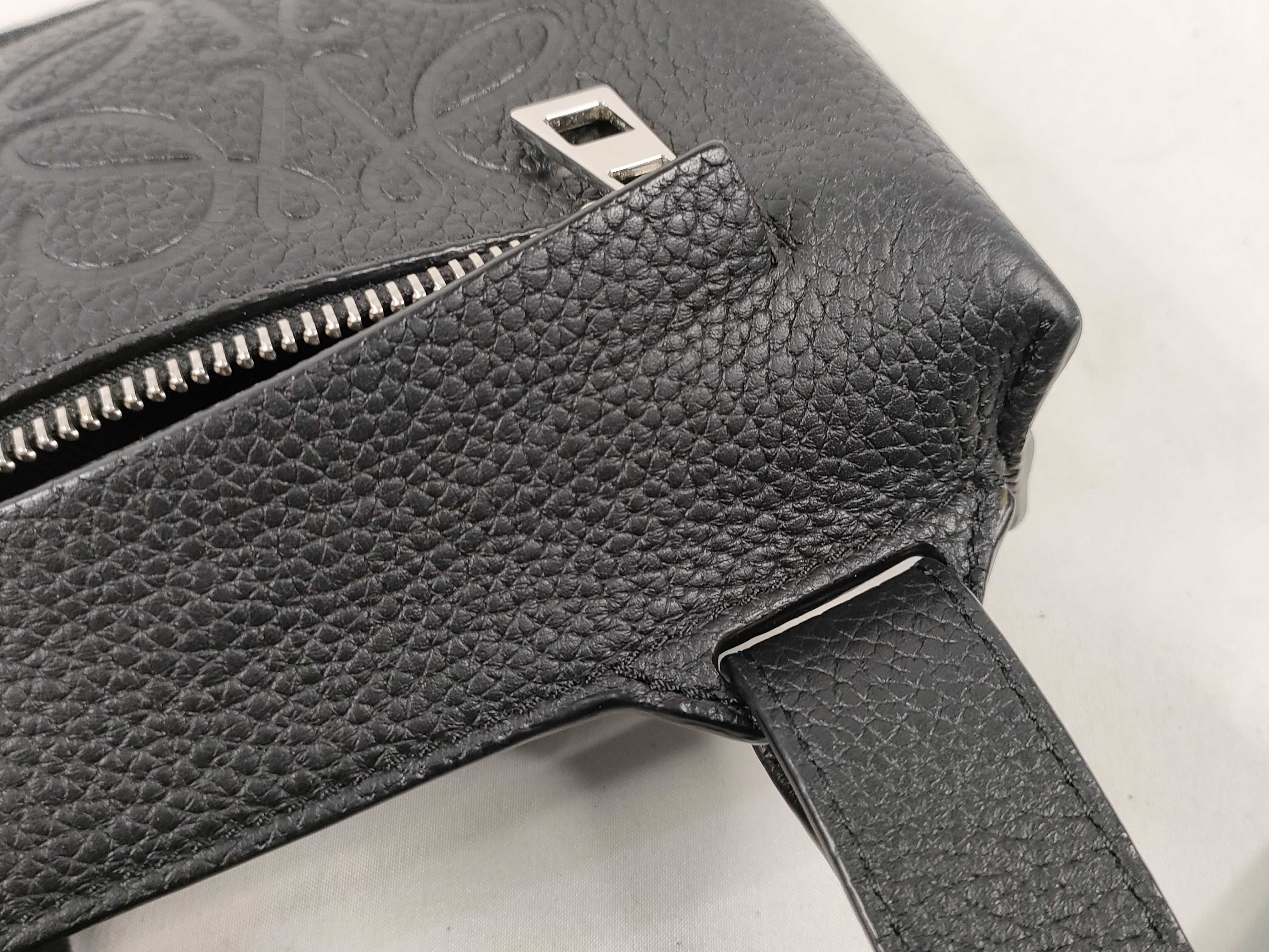 Anagram Vertical T-Pocket Body Bag, Black Shoulder Bag — view 15