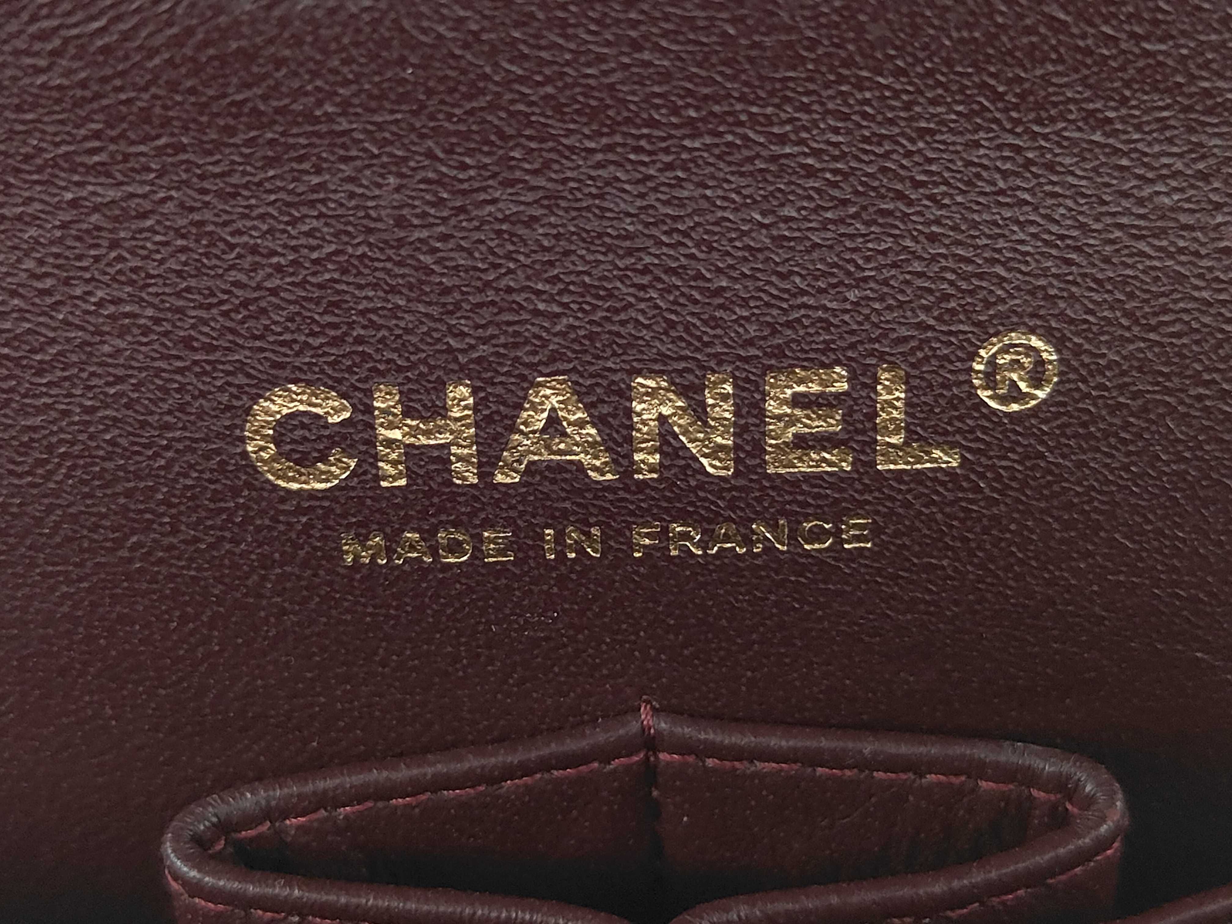 Matelassé 25 Double Flap Lambskin Chain Shoulder Bag (Serial Number 18) — view 11