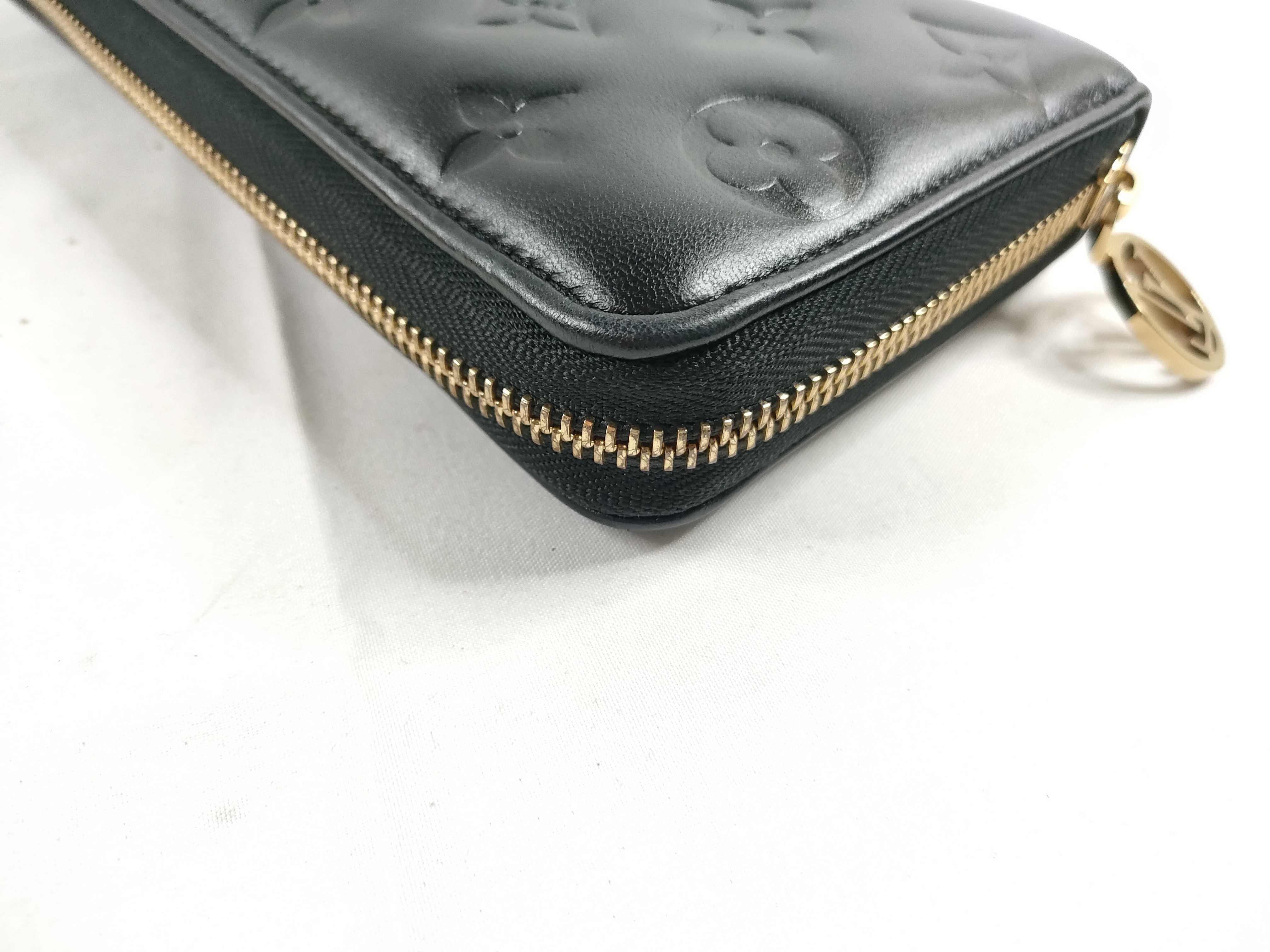 Monogram Embossed Noir Zippy Wallet M81510 — view 4