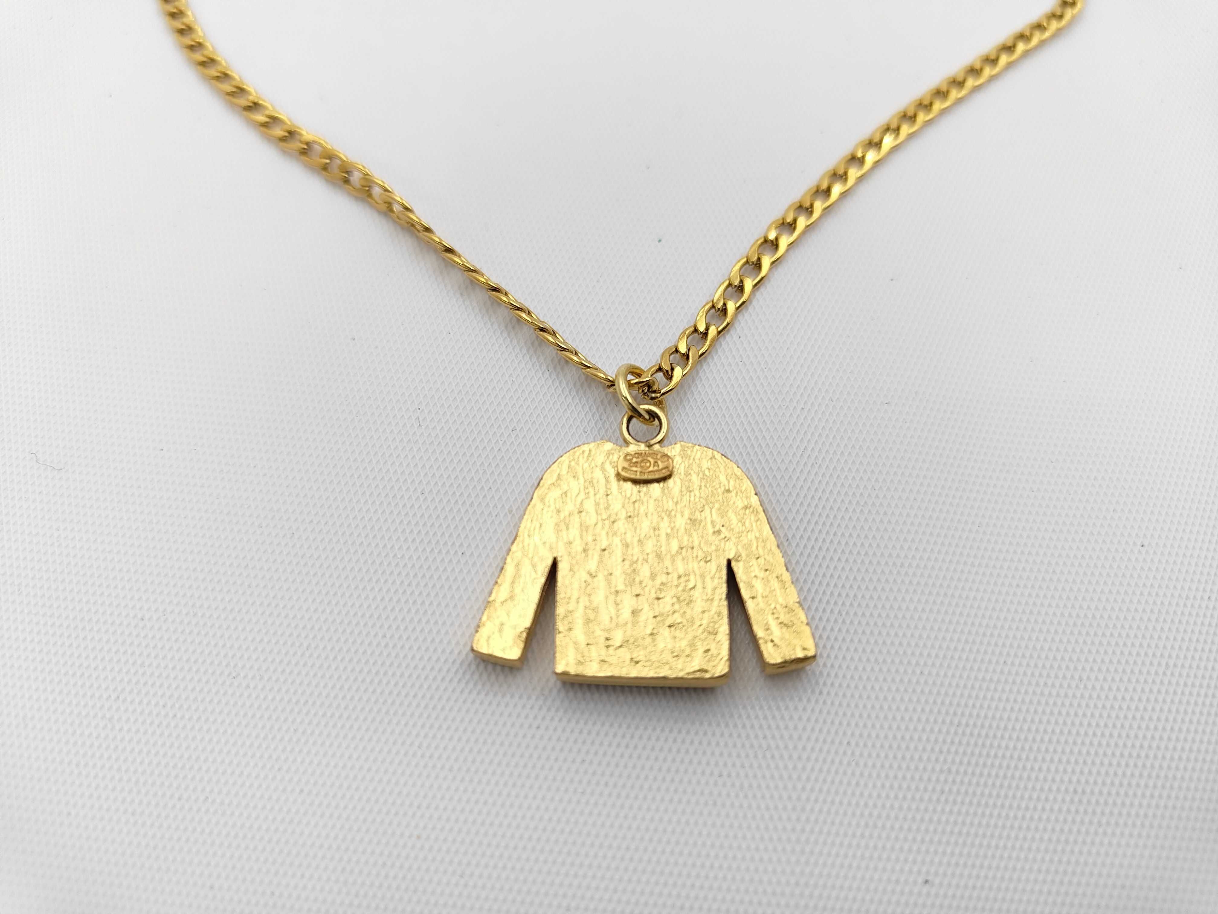 Jacket Motif Rhinestone Necklace 02A — view 2