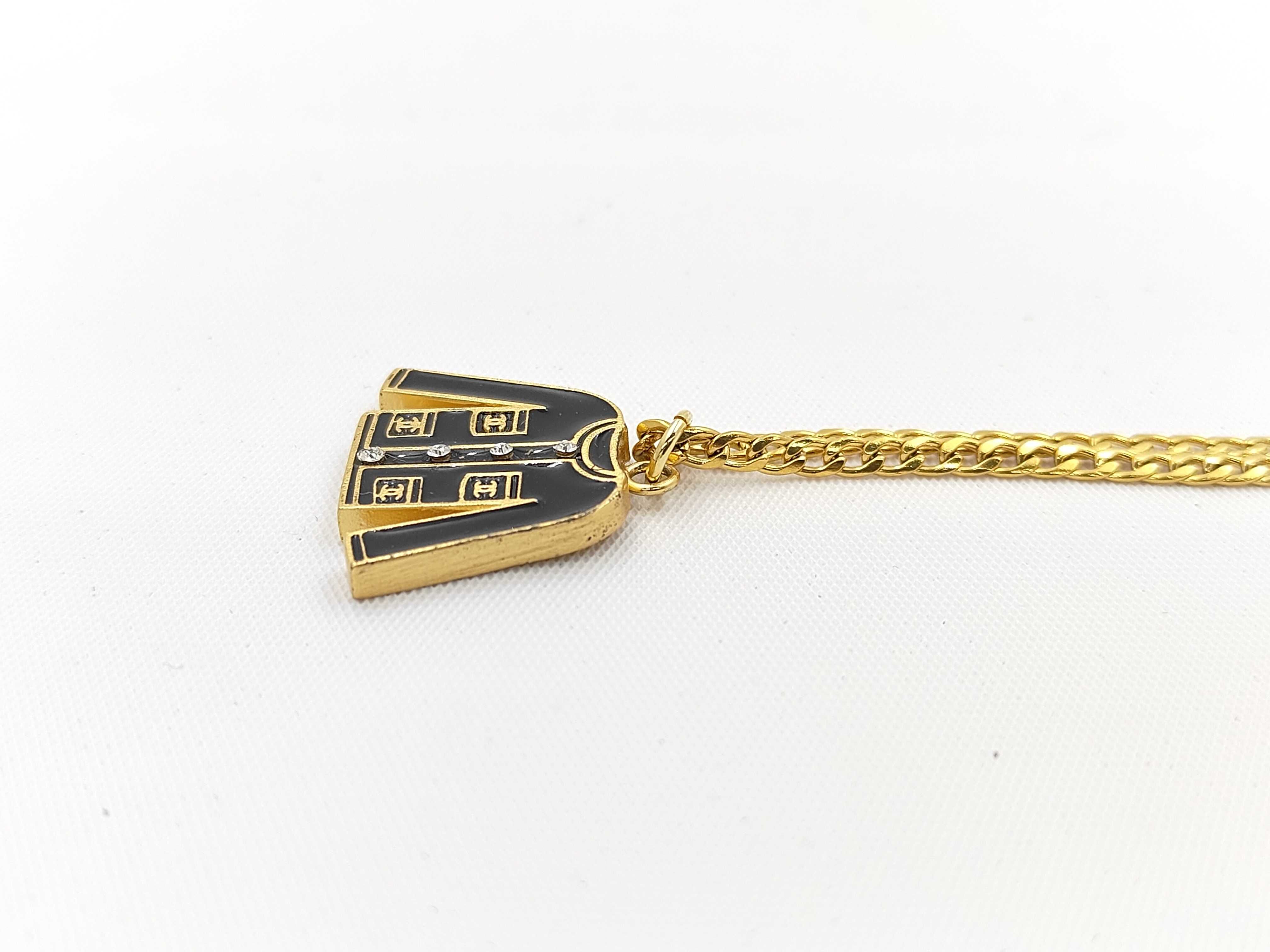 Jacket Motif Rhinestone Necklace 02A — view 3