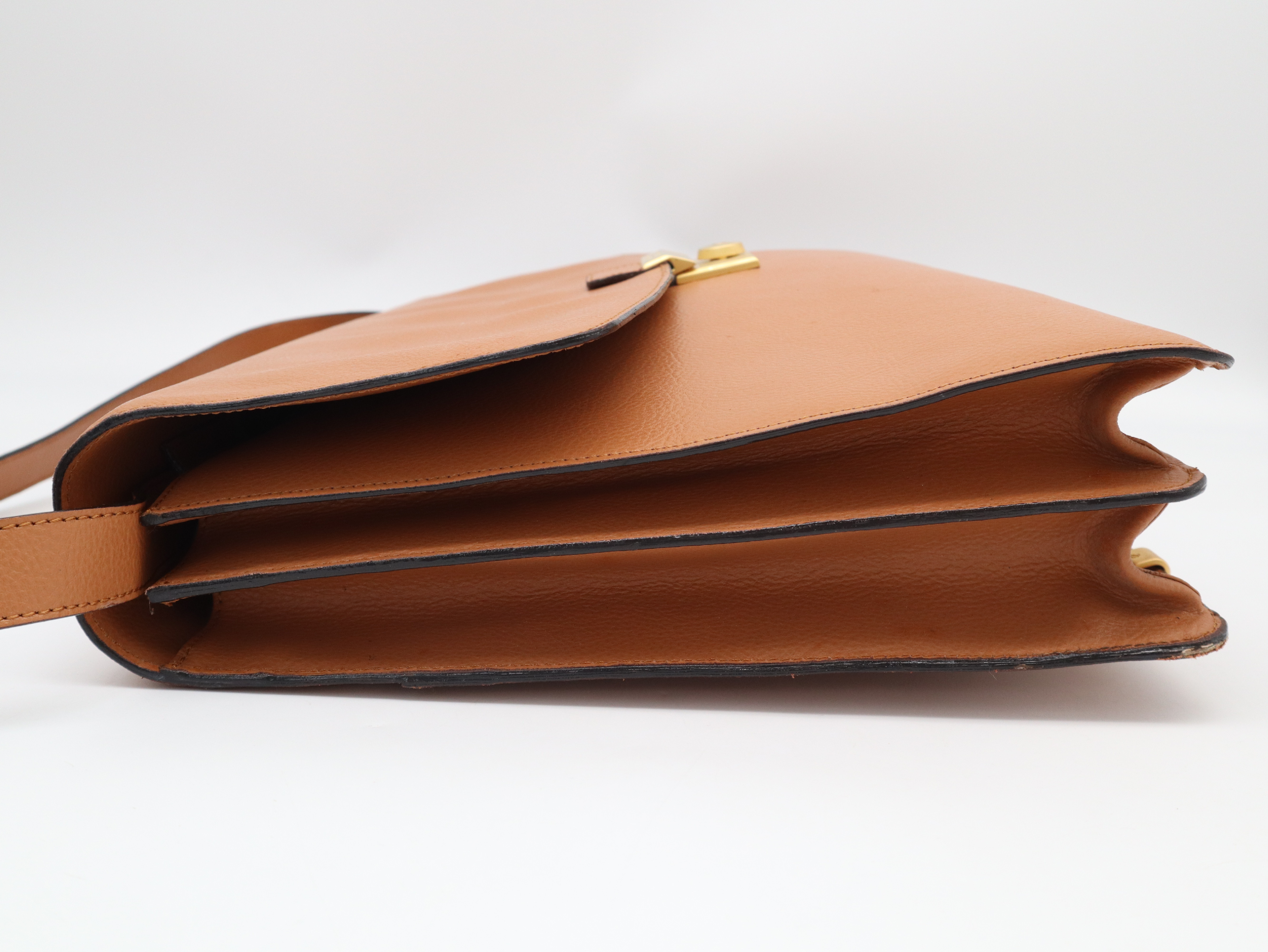 Leather Briefcase, Brown, Business Bag — view 3