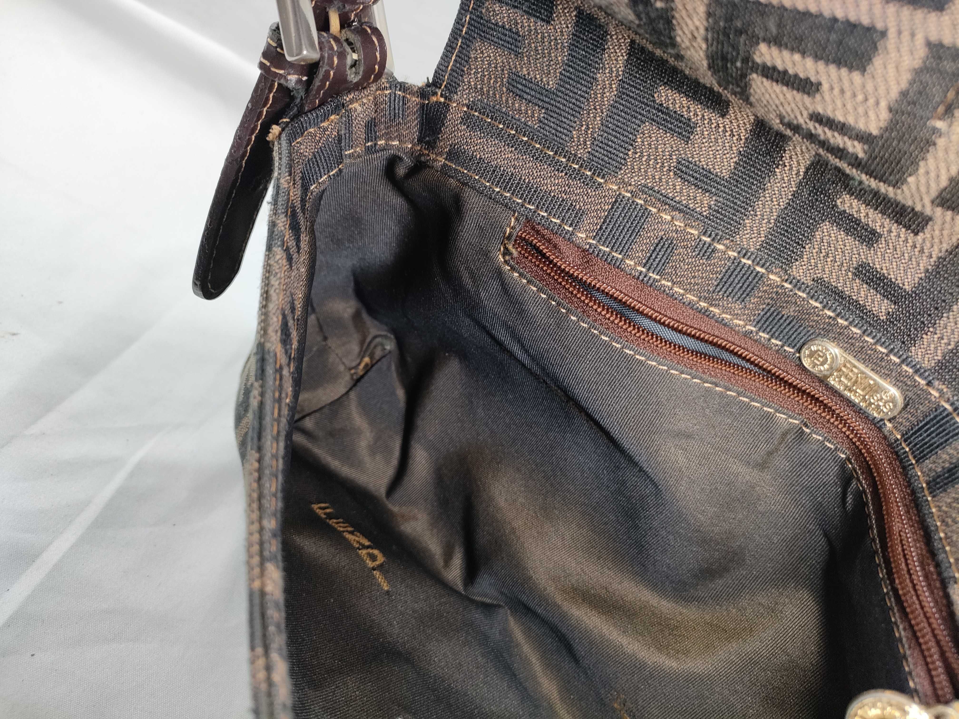 Zucca pattern handbag, Fendi Mamma Bucket Zucca shoulder bag — view 12