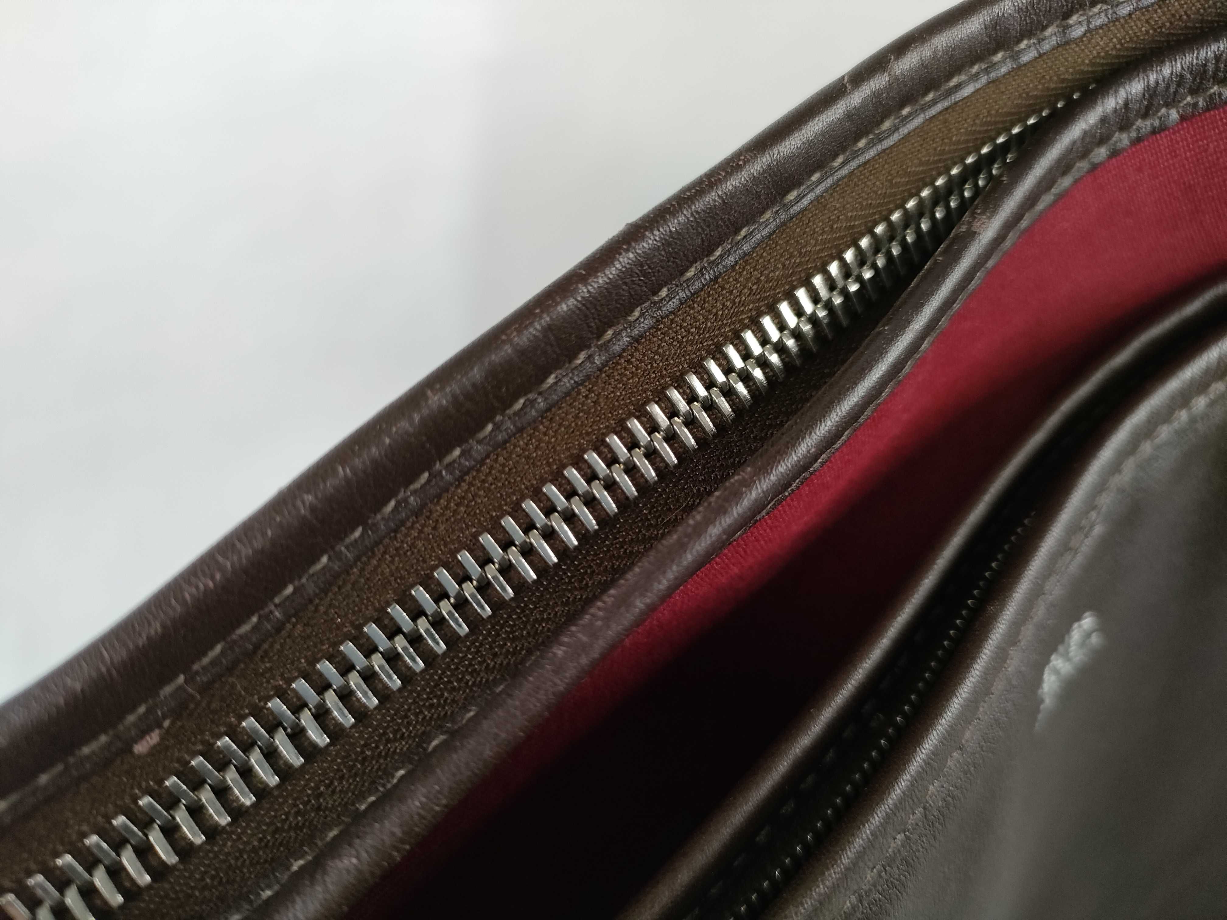 Mrs. Hippie Toile Officier x Veau Swift Shoulder Bag — view 8