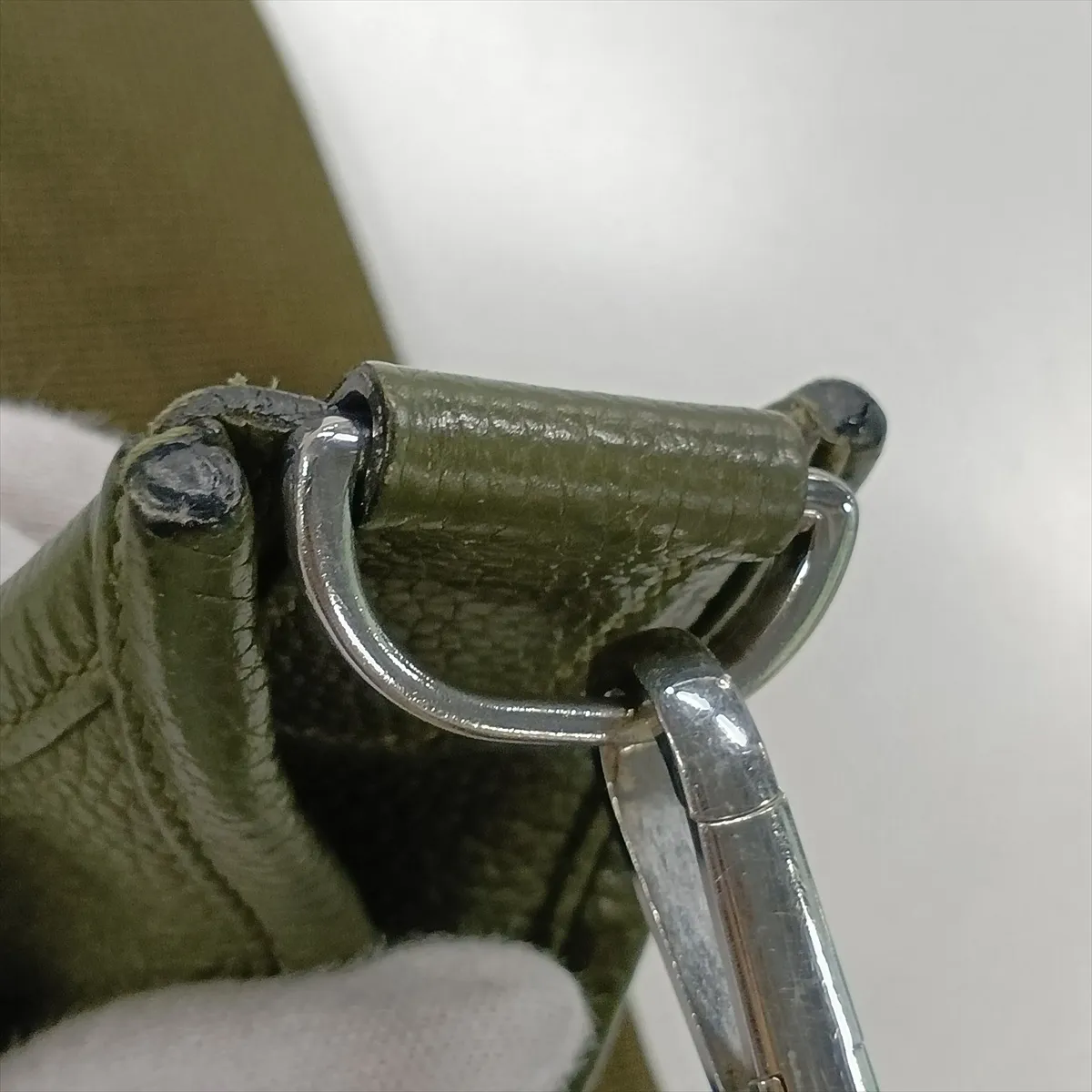 Evelyne 3 29 PM Taurillon Maurice Olive Green Silver Hardware C: 2018 — view 9