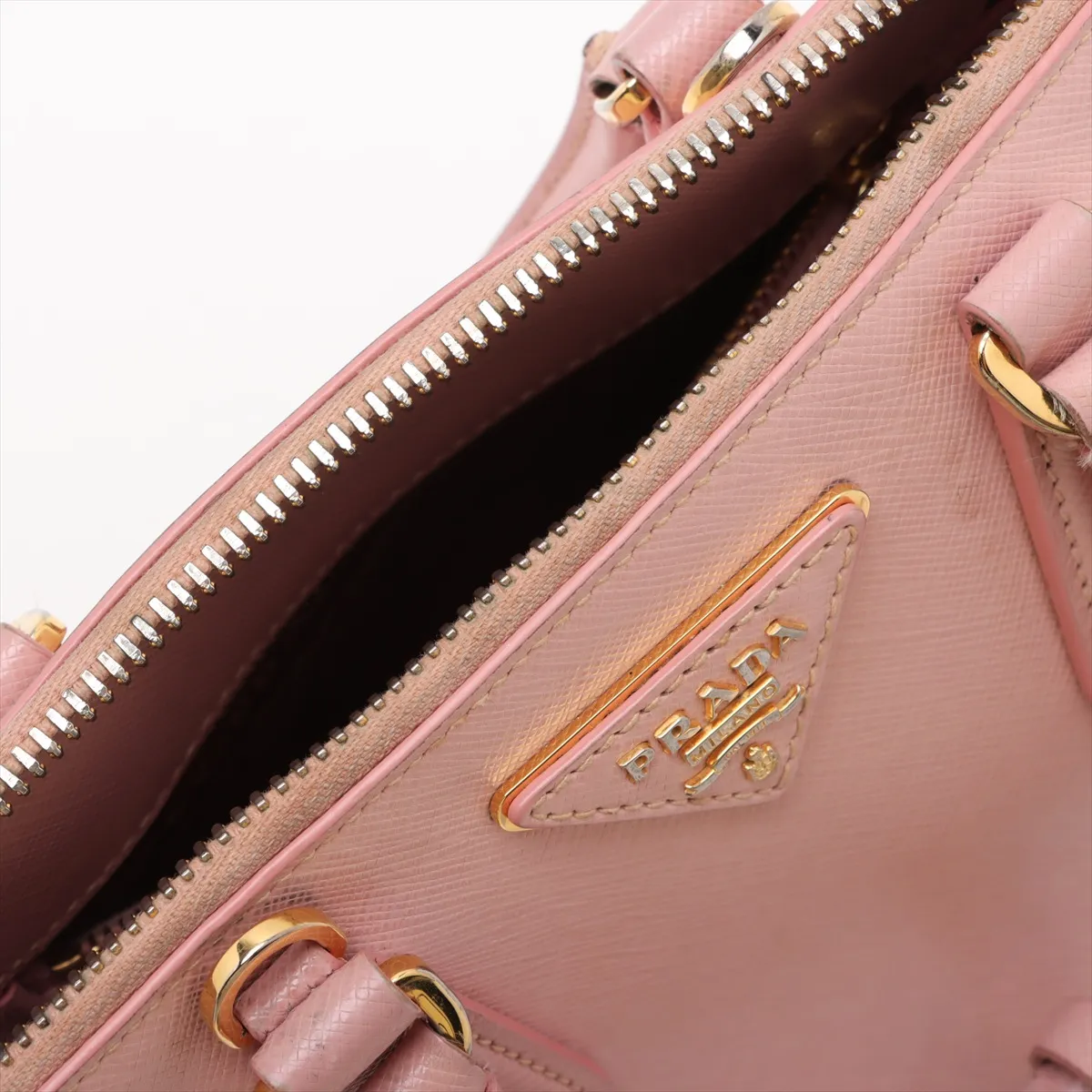 Saffiano Luxe Leather 2WAY Handbag Pink BL0838 — view 15