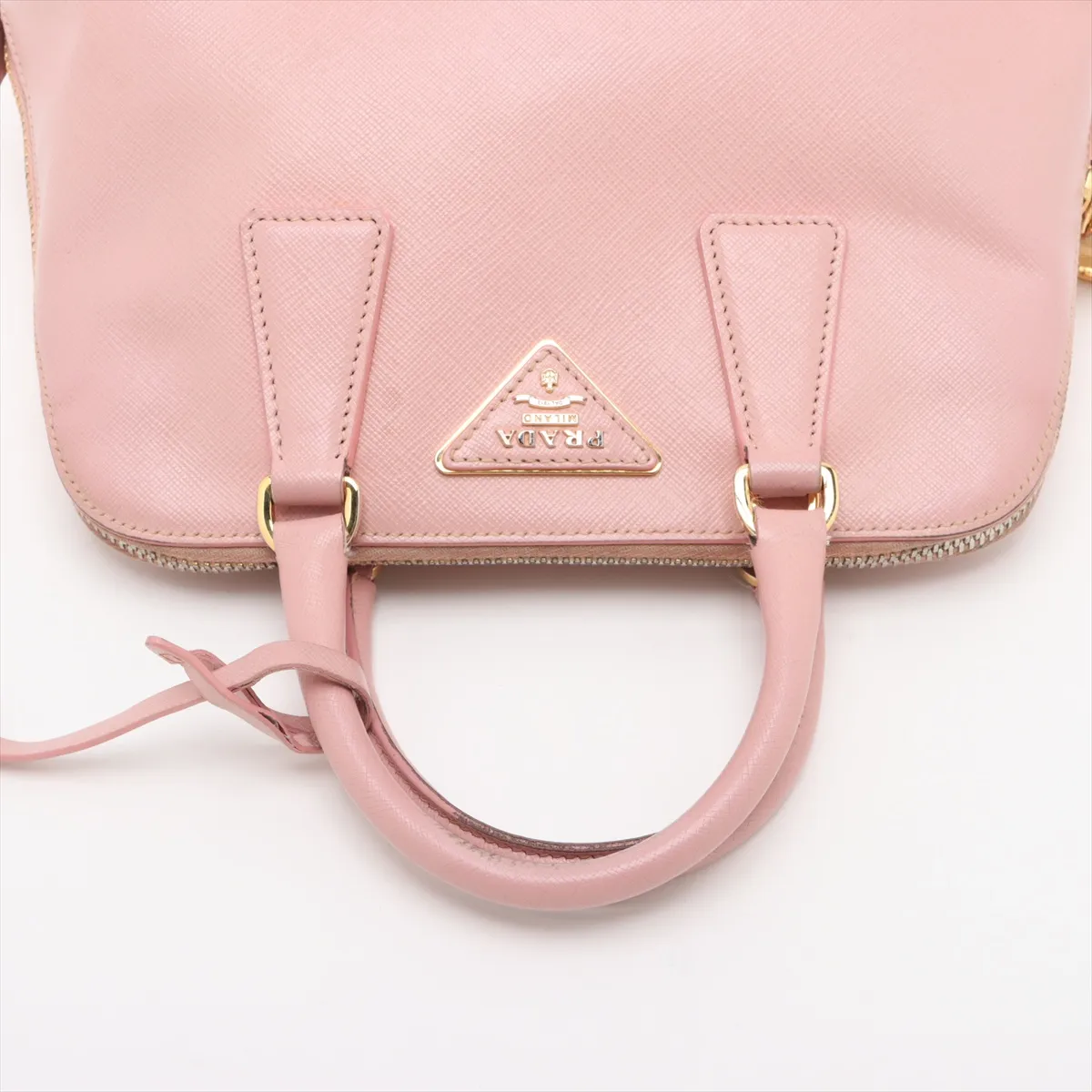 Saffiano Luxe Leather 2WAY Handbag Pink BL0838 — view 5