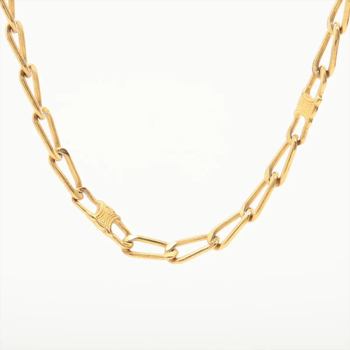 Macadam Necklace, GP Gold. Shows signs of wear,