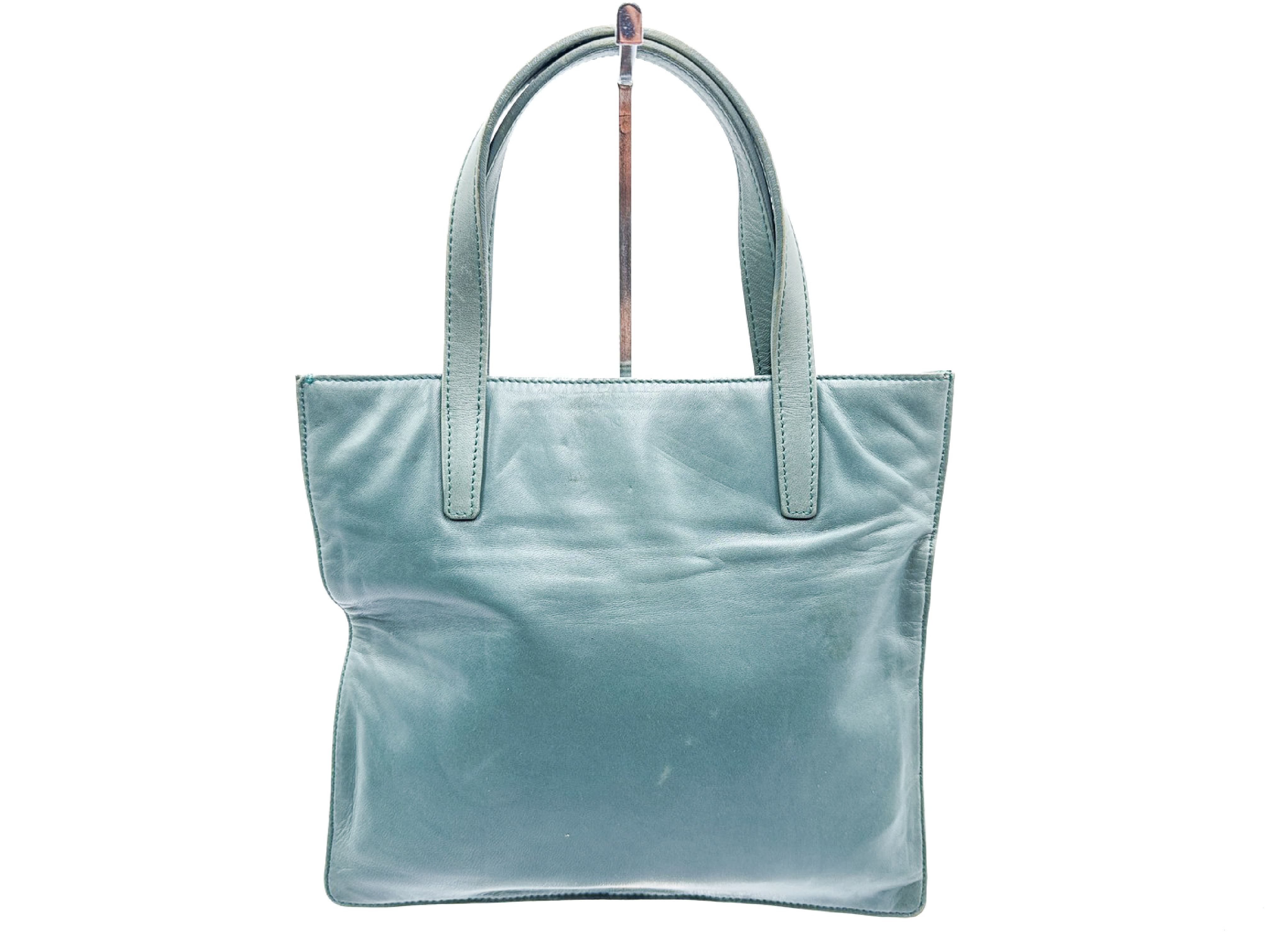 Nappa Leather Anagram Gold Hardware Green Handbag — view 2