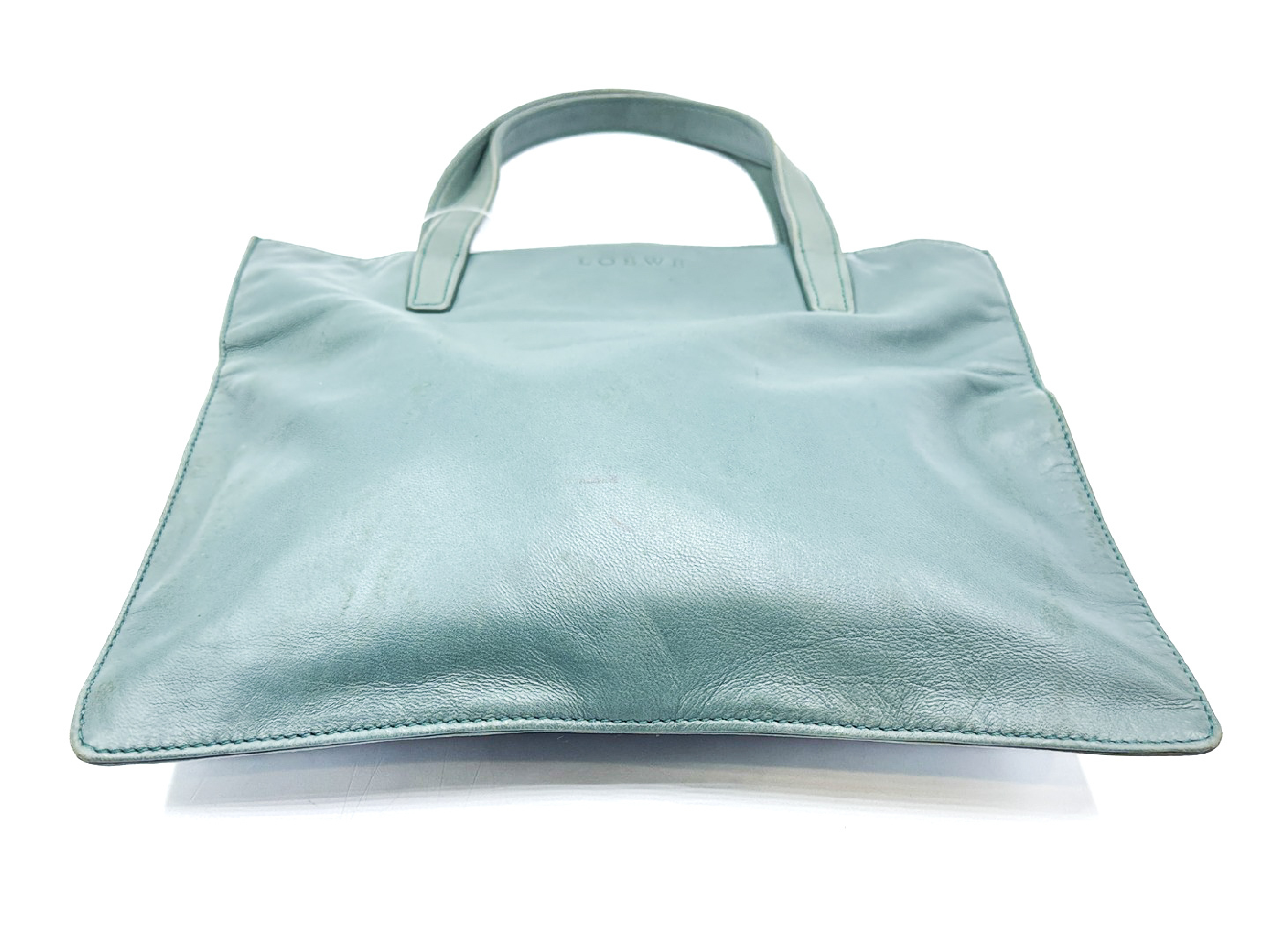 Nappa Leather Anagram Gold Hardware Green Handbag — view 4