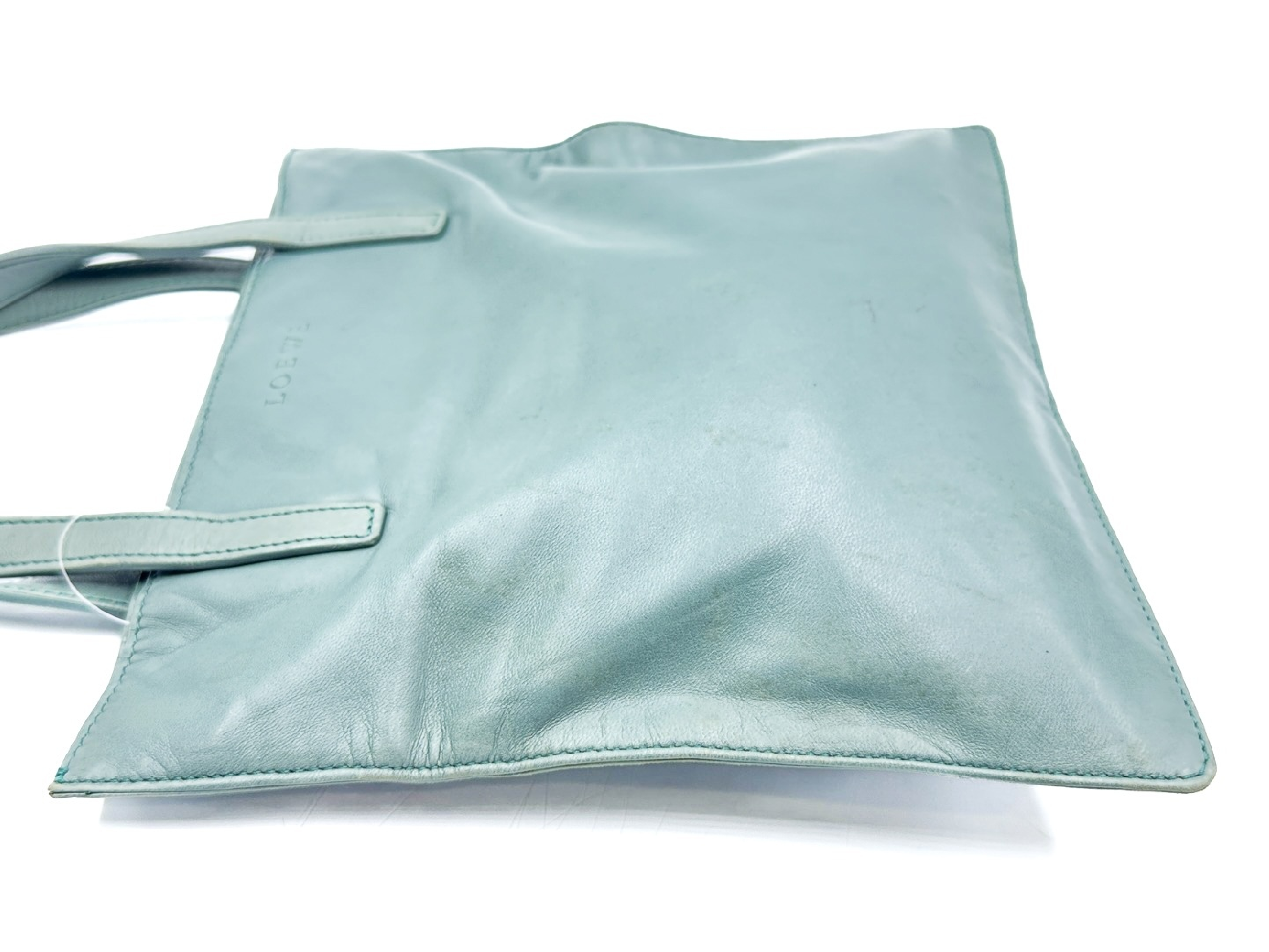 Nappa Leather Anagram Gold Hardware Green Handbag — view 5