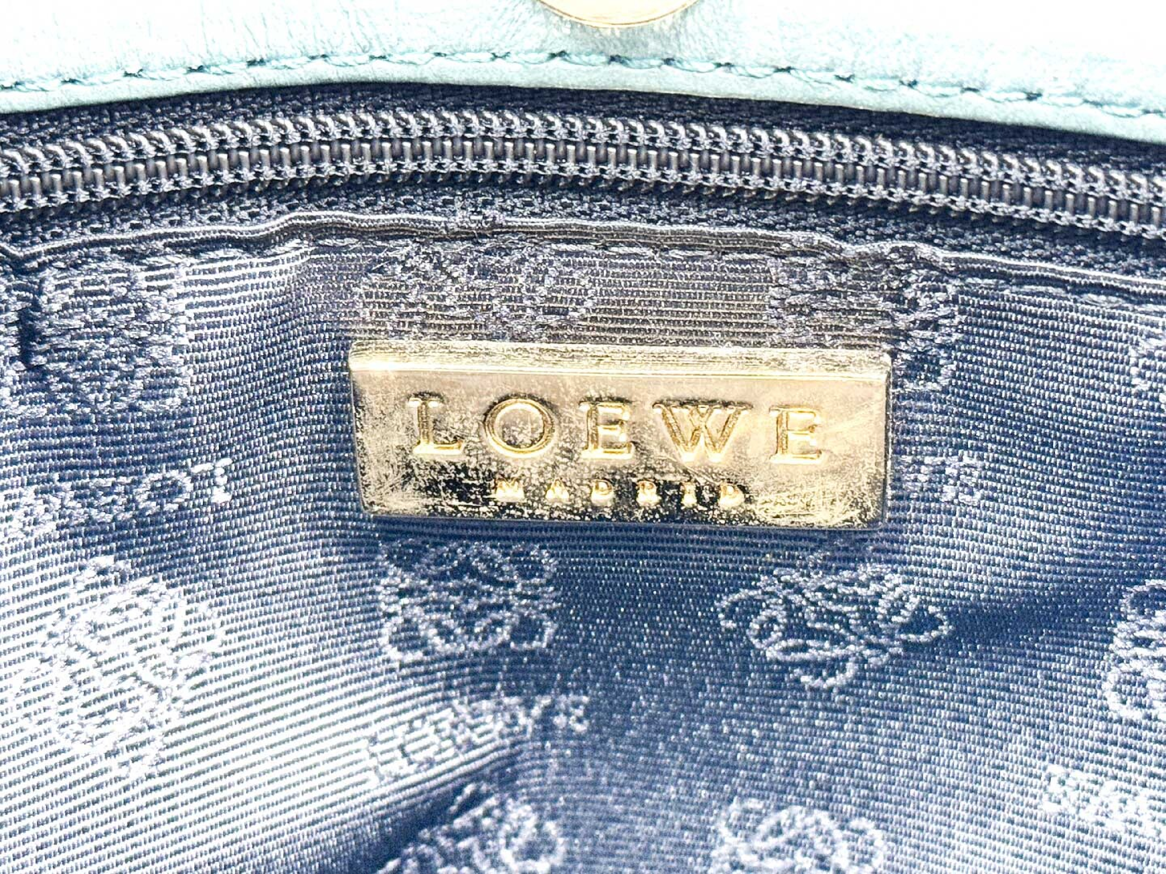 Nappa Leather Anagram Gold Hardware Green Handbag — view 10