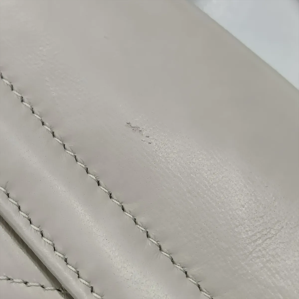 Mini Nolita Leather Chain Shoulder Bag, White, 672738 — view 10