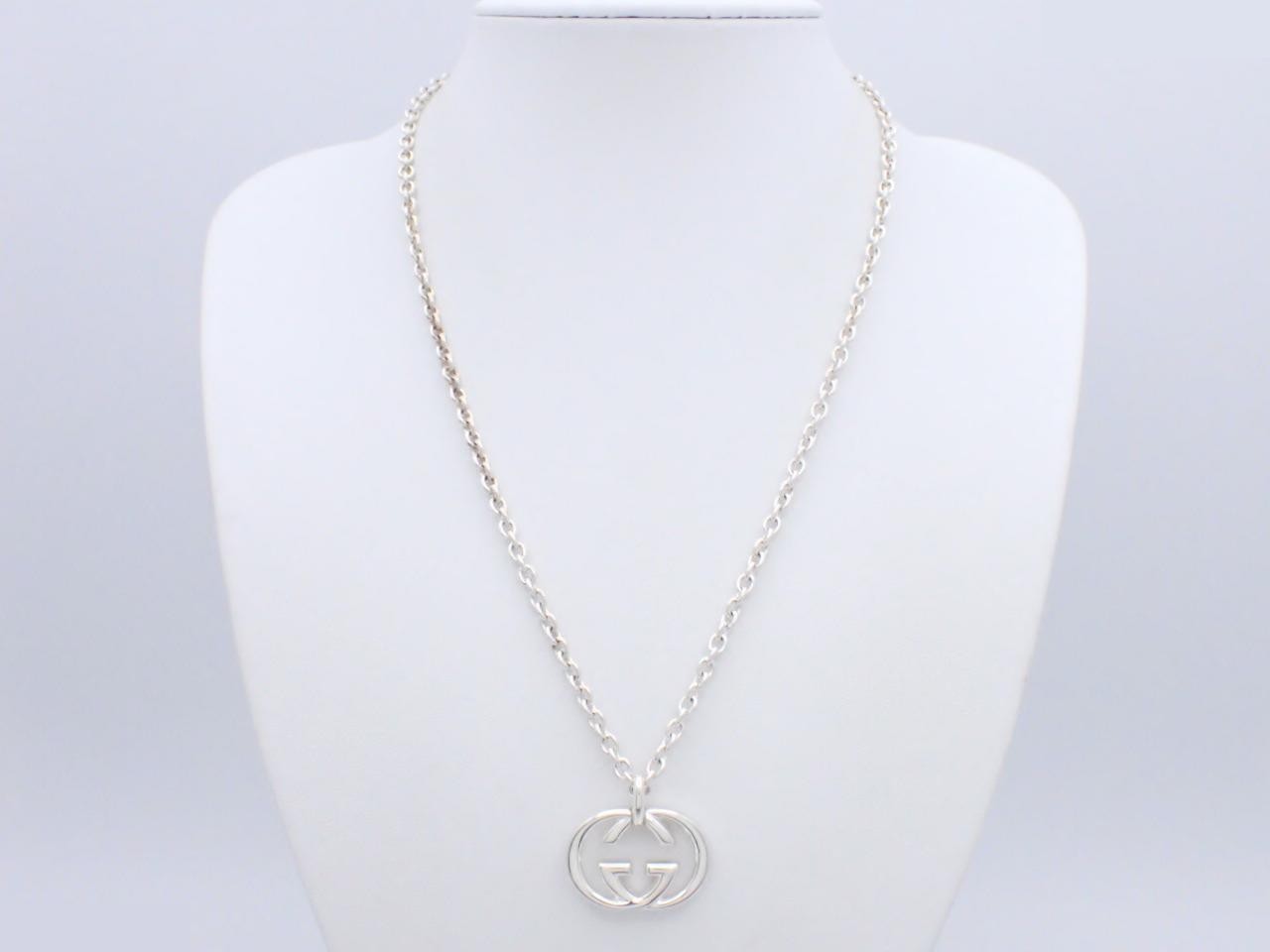 Interlocking G Necklace, 26.4g, SV925, Chain approx. 50cm — view 3