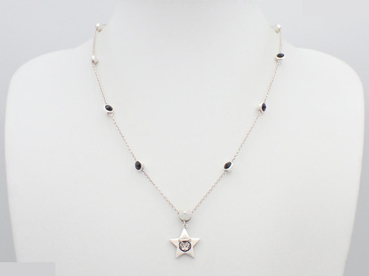 SV925 Blind for Love Cat Star Necklace 9.8g — view 3