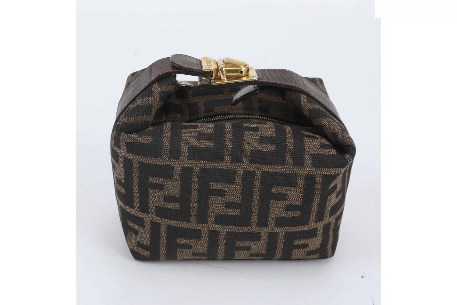 Zucca Mini Pouch Leather Nylon Handbag — view 3