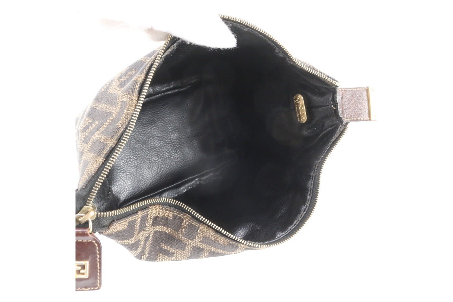 Zucca Mini Pouch Leather Nylon Handbag — view 7