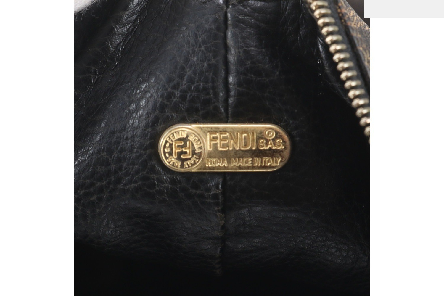 Zucca Mini Pouch Leather Nylon Handbag — view 8