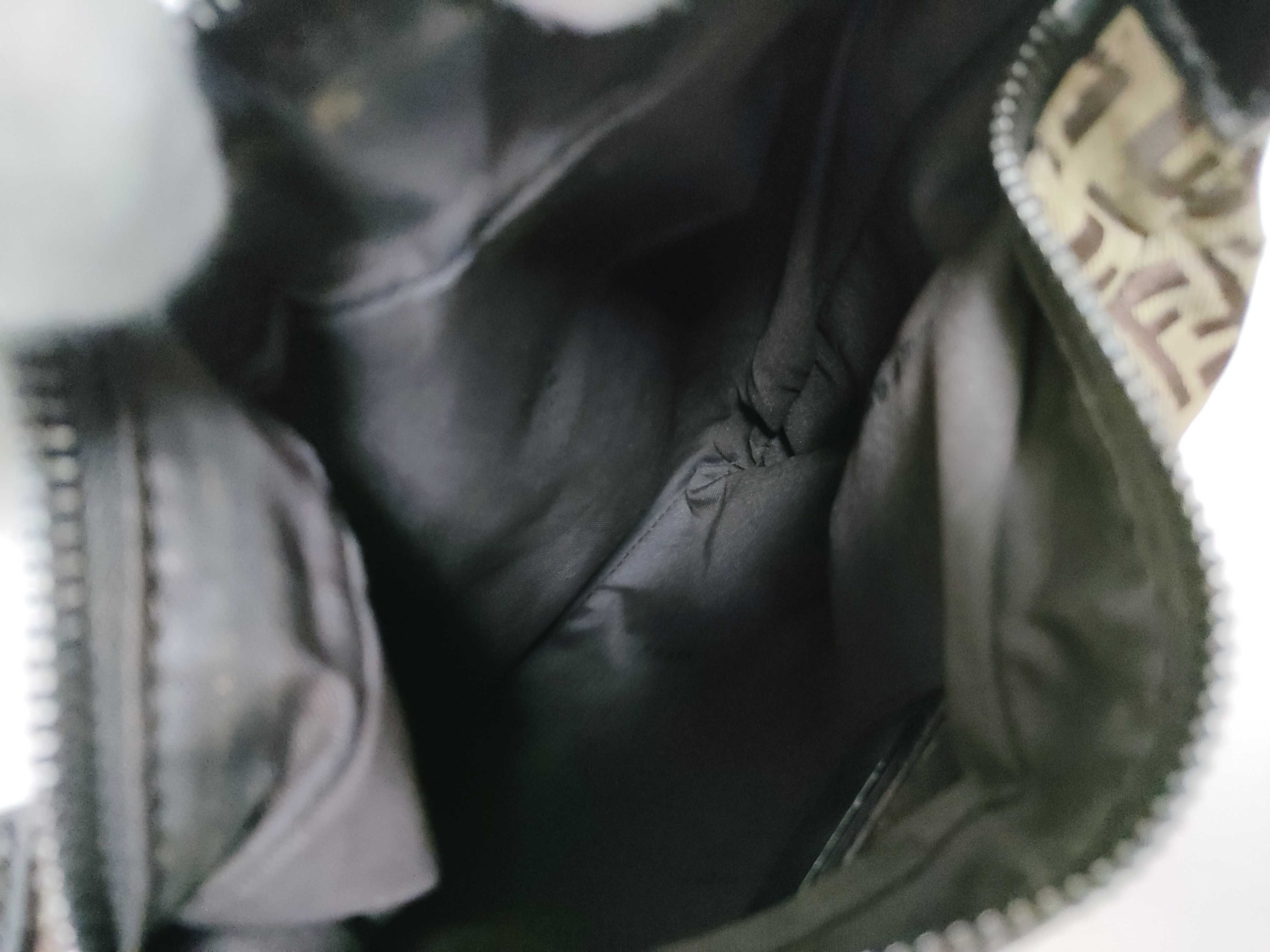 Zucca pattern one-shoulder bag, canvas and leather shoulder bag. — view 10