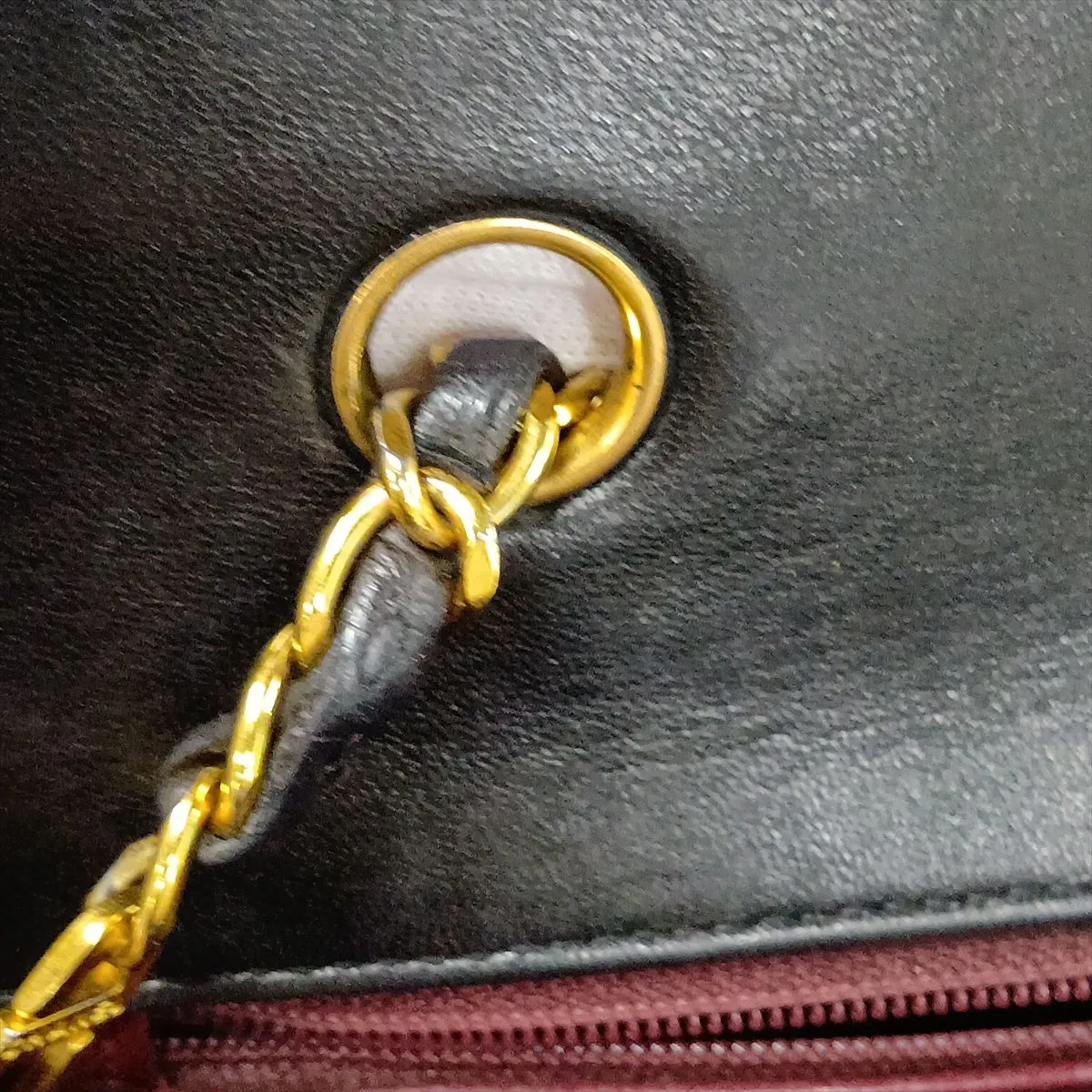 Matelassé Lambskin Single Flap Single Chain Bag, Diana Flap, Black with Gold Hardware, Item Number 2823999, Series 2 — view 12