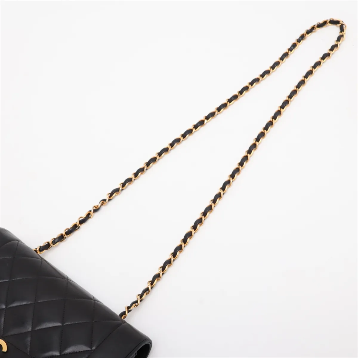 Matelassé Lambskin Single Flap Single Chain Bag, Diana Flap, Black with Gold Hardware, Item Number 2823999, Series 2 — view 5