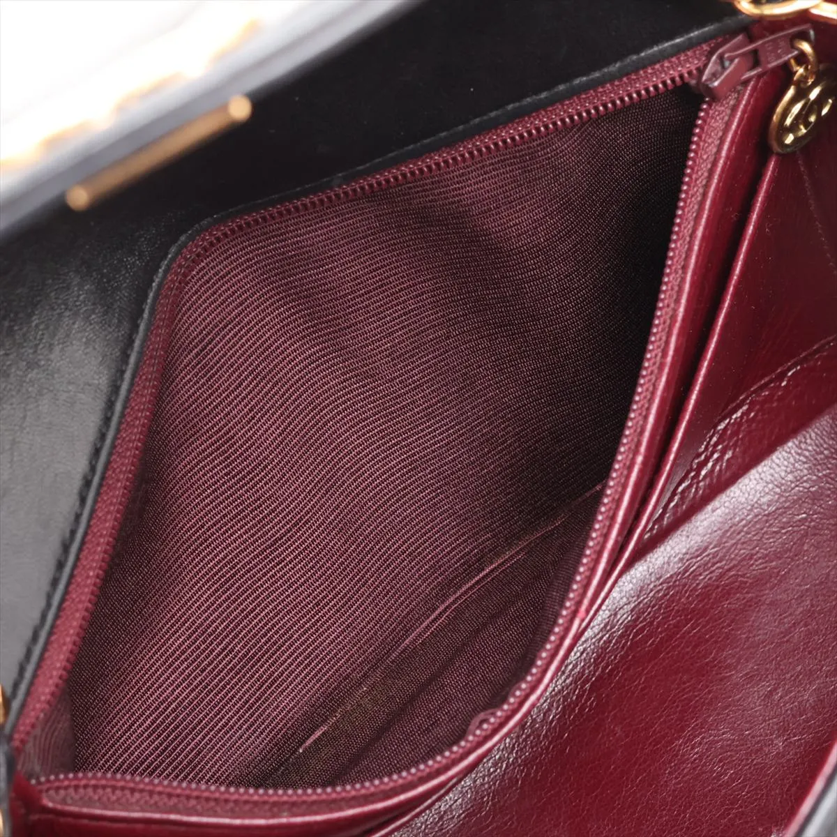 Matelassé Lambskin Single Flap Single Chain Bag, Diana Flap, Black with Gold Hardware, Item Number 2823999, Series 2 — view 7