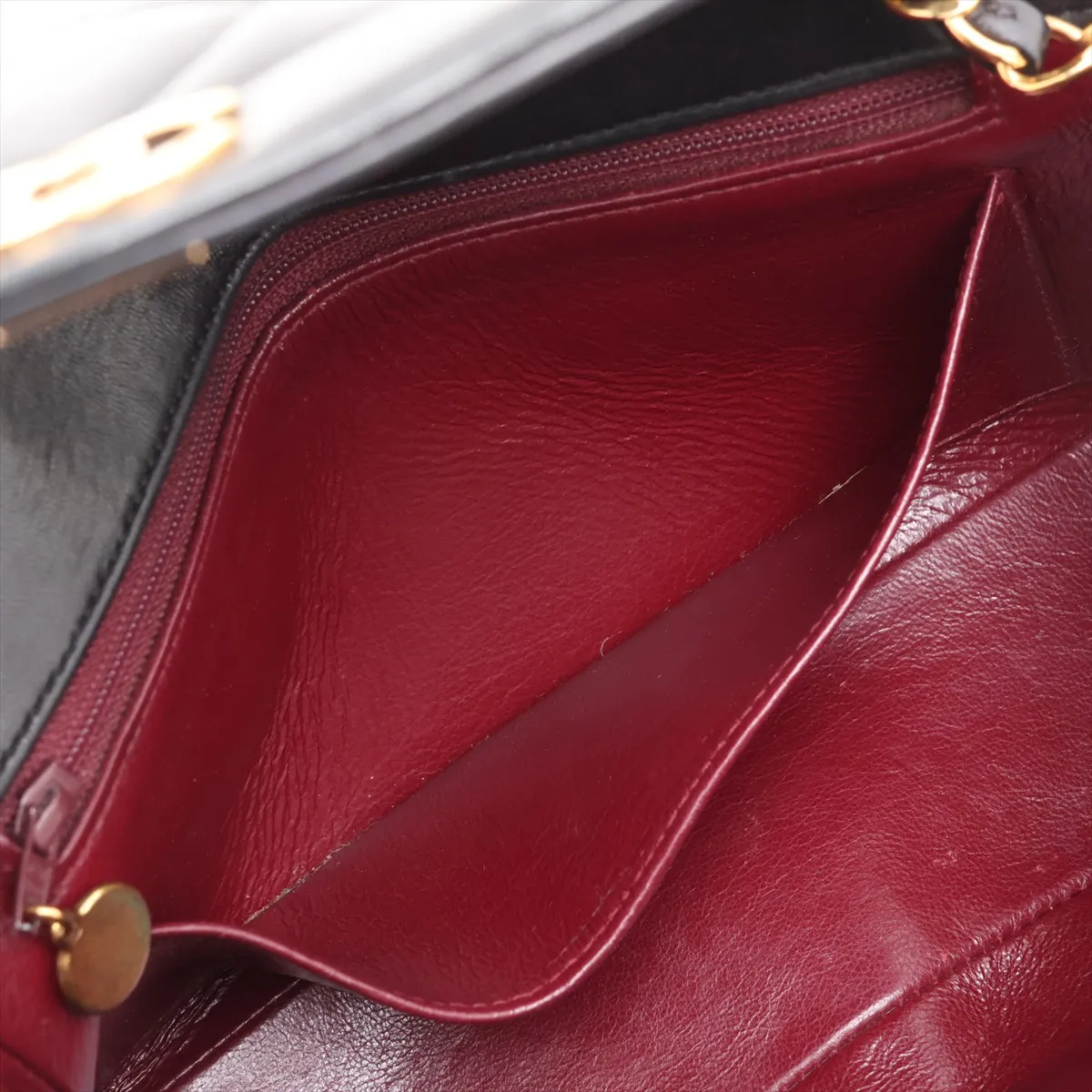 Matelassé Lambskin Single Flap Single Chain Bag, Diana Flap, Black with Gold Hardware, Item Number 2823999, Series 2 — view 8