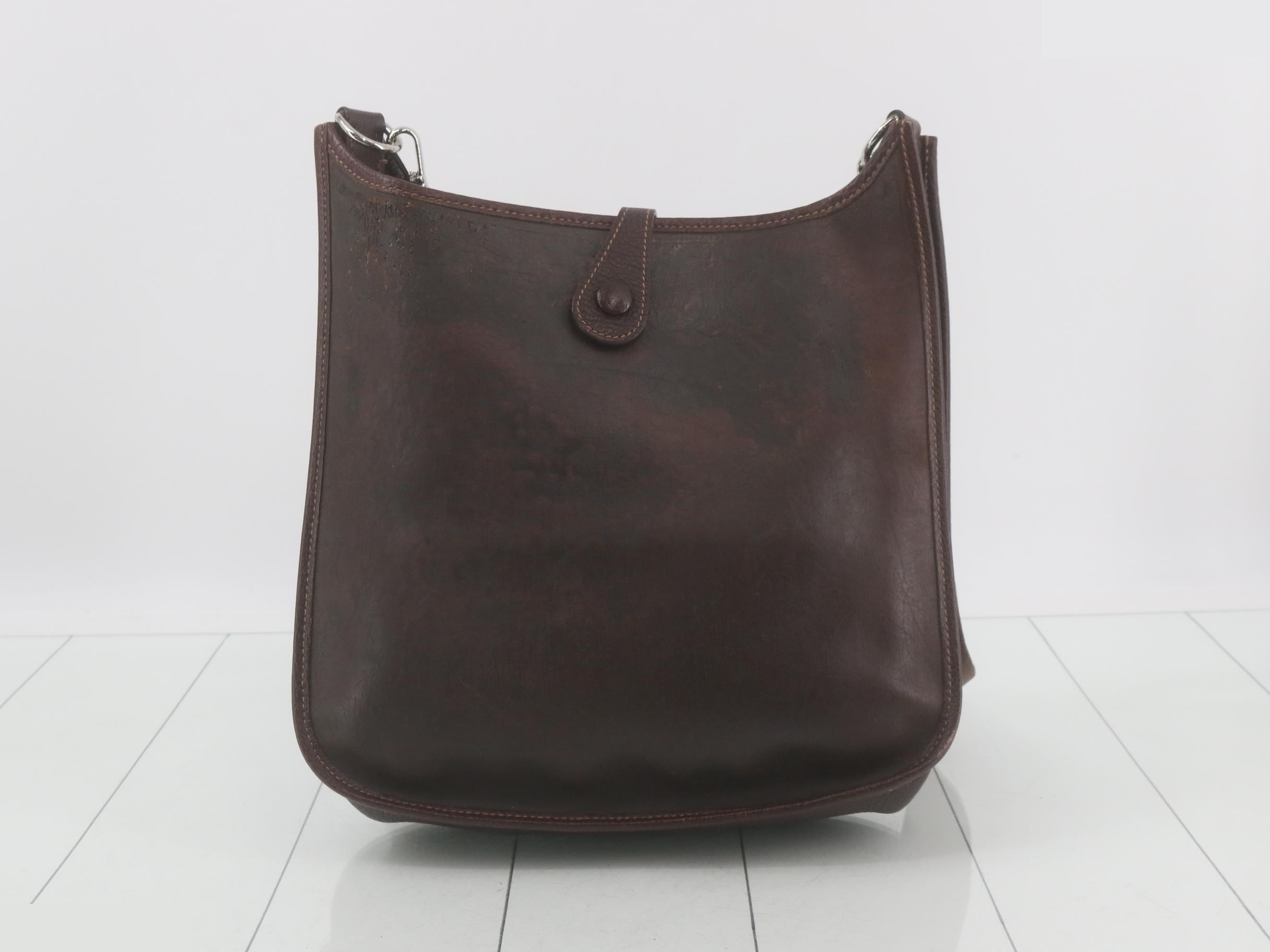 Evelyn, D stamp, silver hardware — view 2
