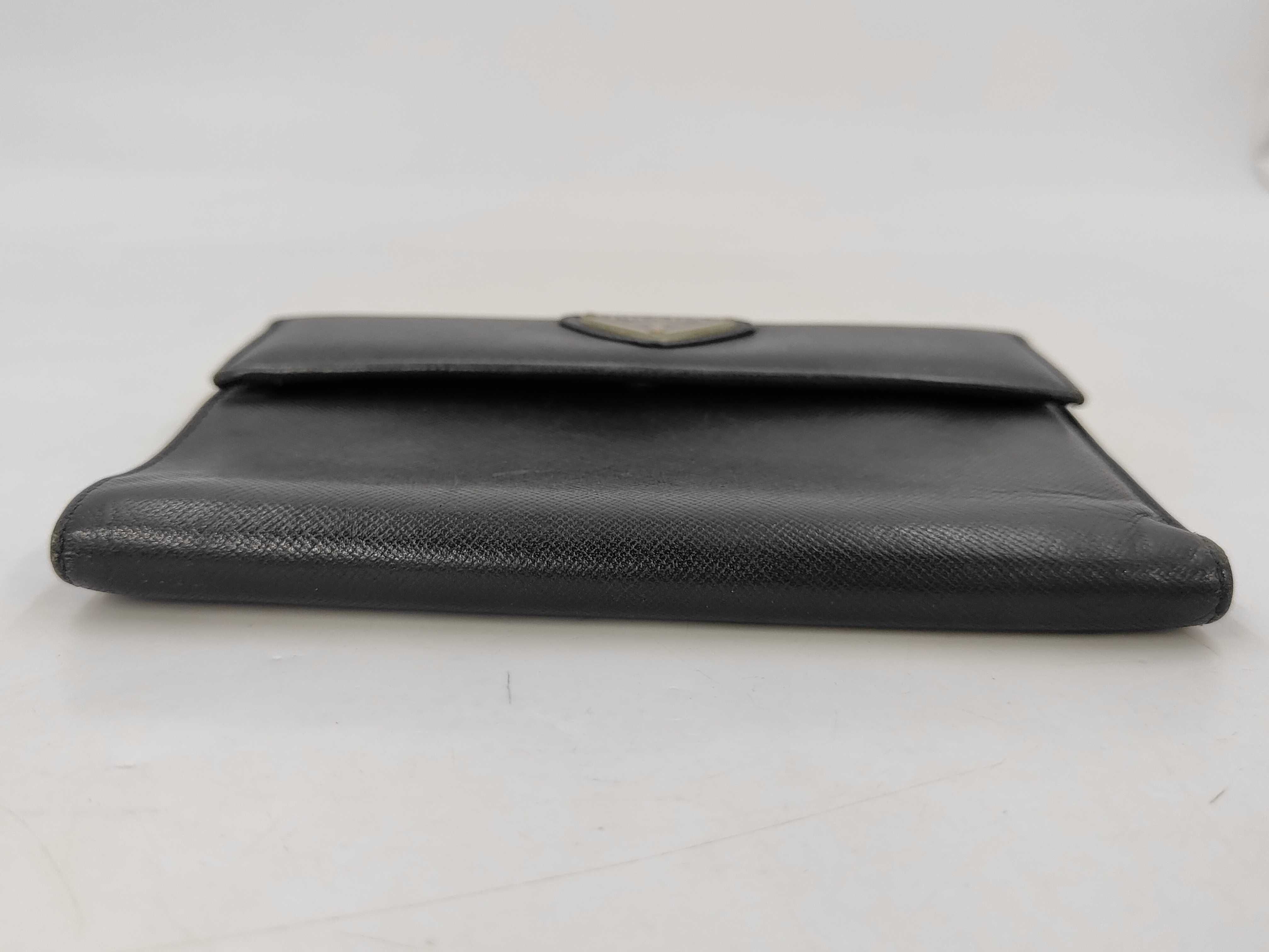 bi-fold wallet, Saffiano leather, black. — view 4