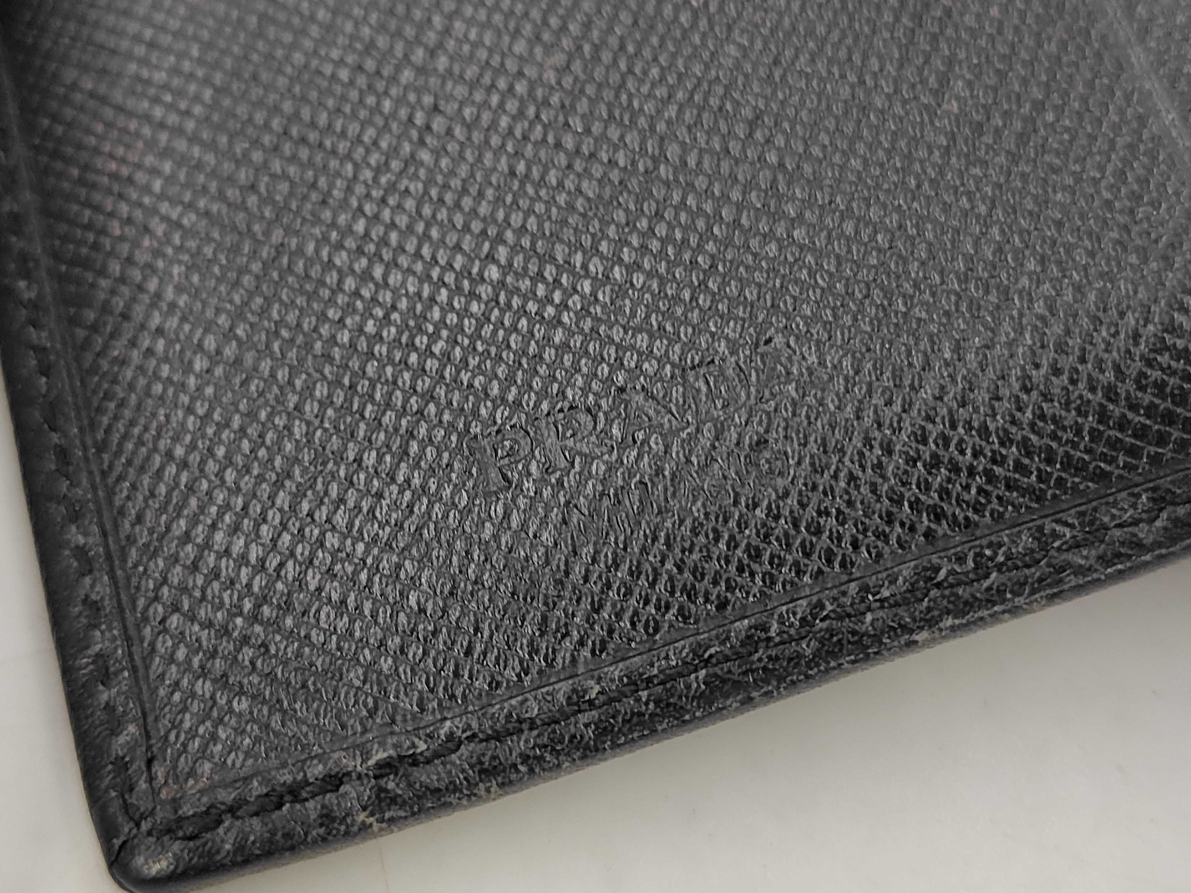 bi-fold wallet, Saffiano leather, black. — view 9
