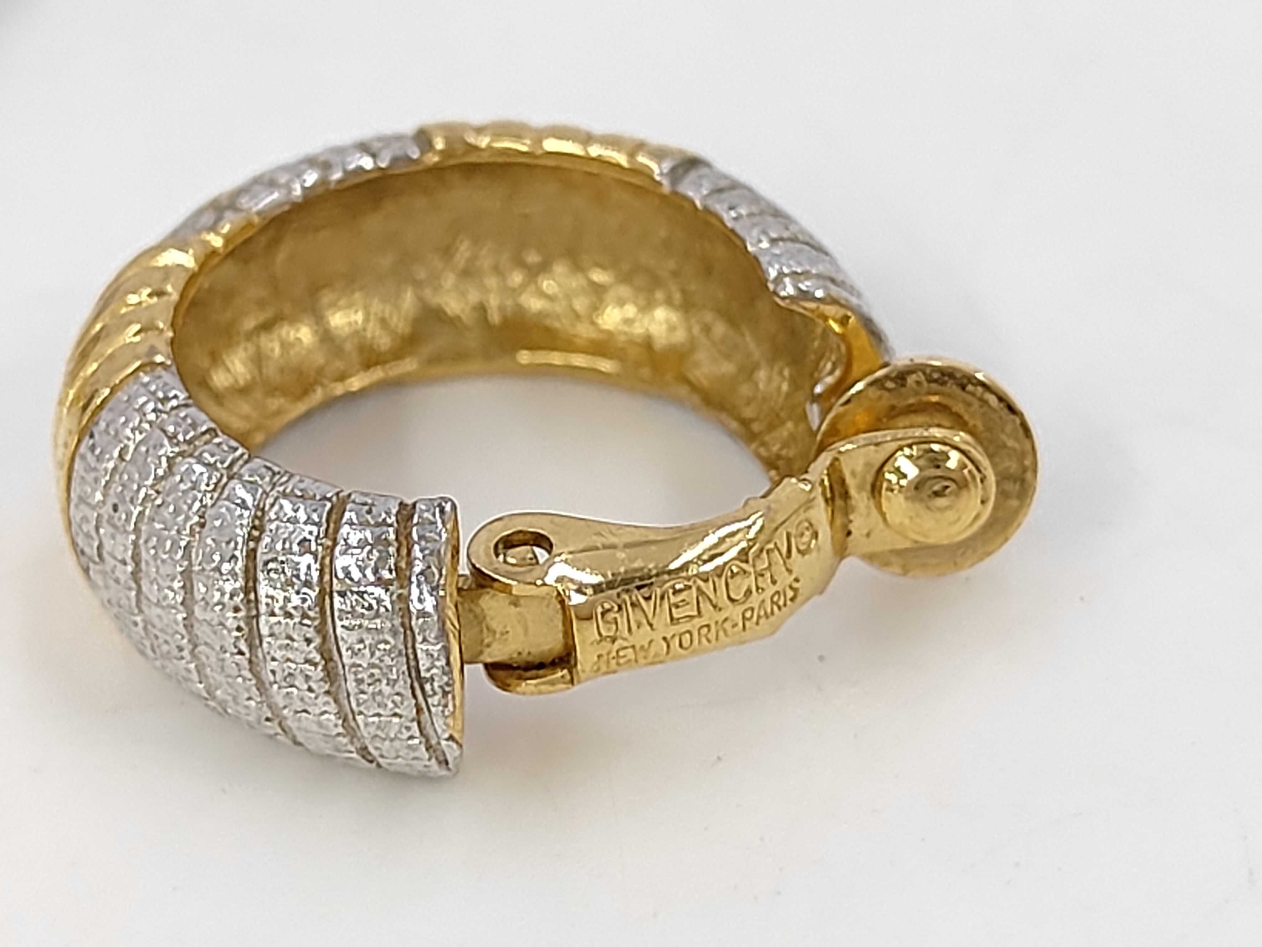 Hoop Earrings, Silver and Gold (YG) — view 4