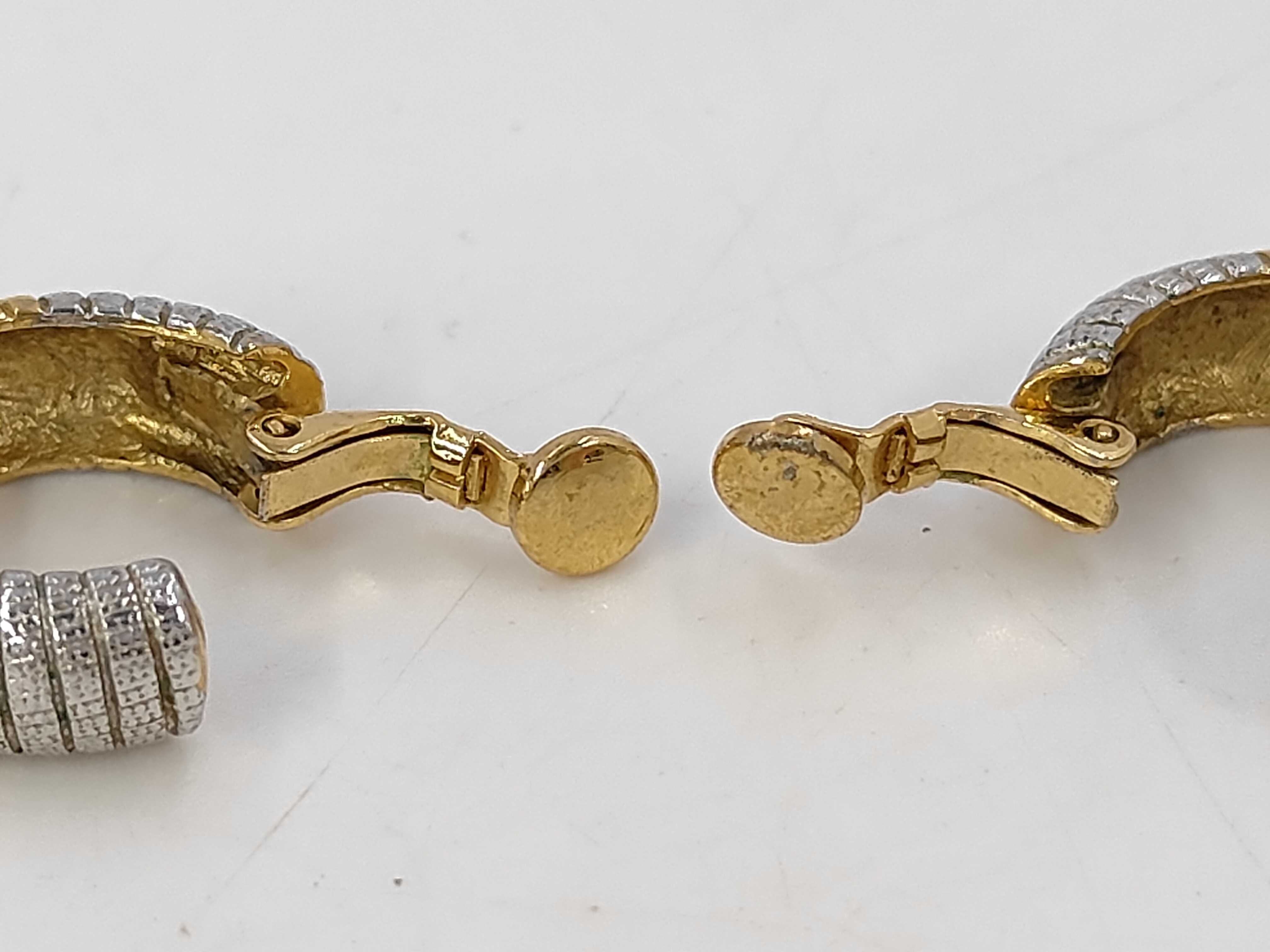 Hoop Earrings, Silver and Gold (YG) — view 5