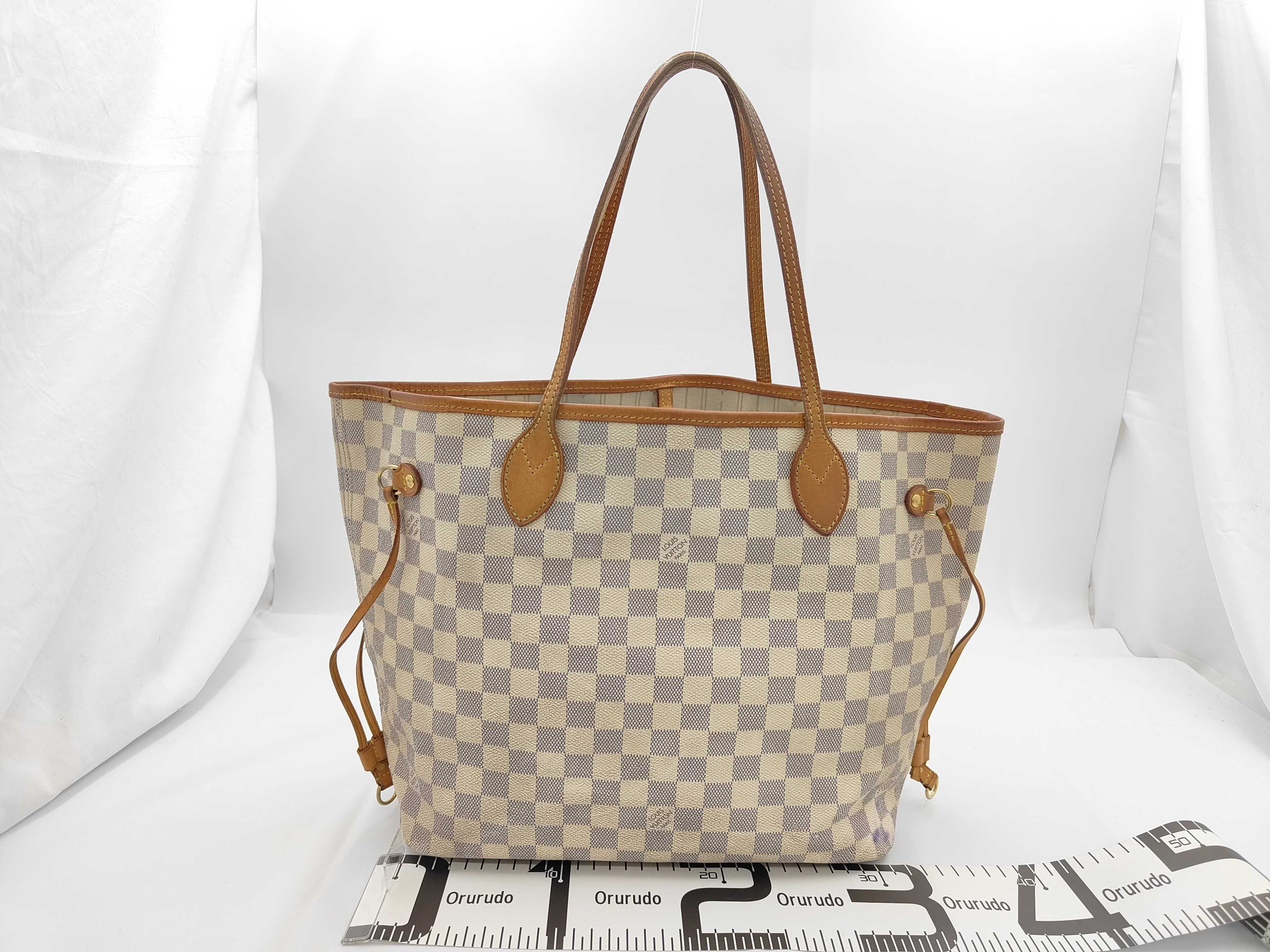 LV Neverfull MM N41361 Damier Azur Tote Bag — view 2