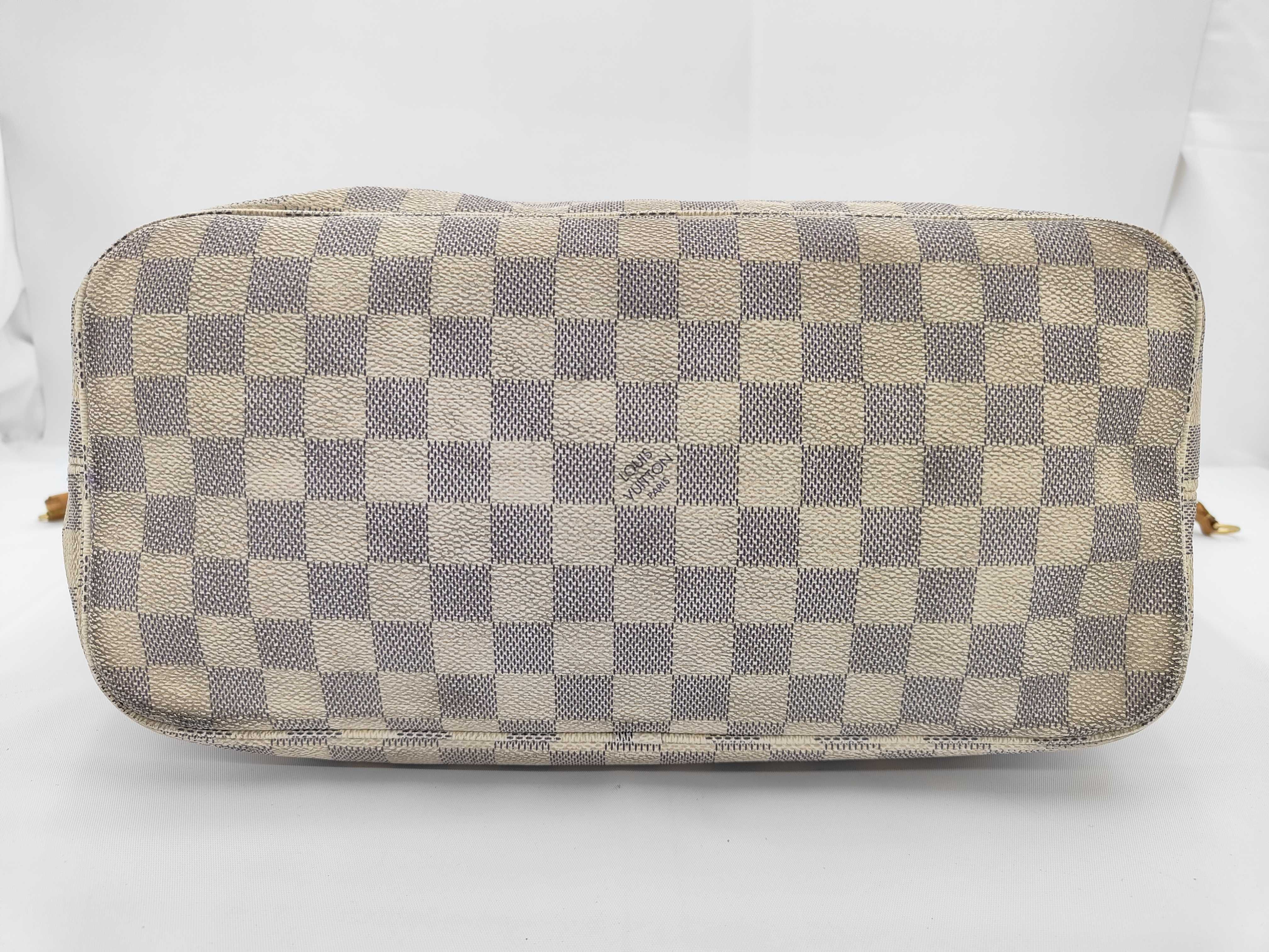 LV Neverfull MM N41361 Damier Azur Tote Bag — view 5