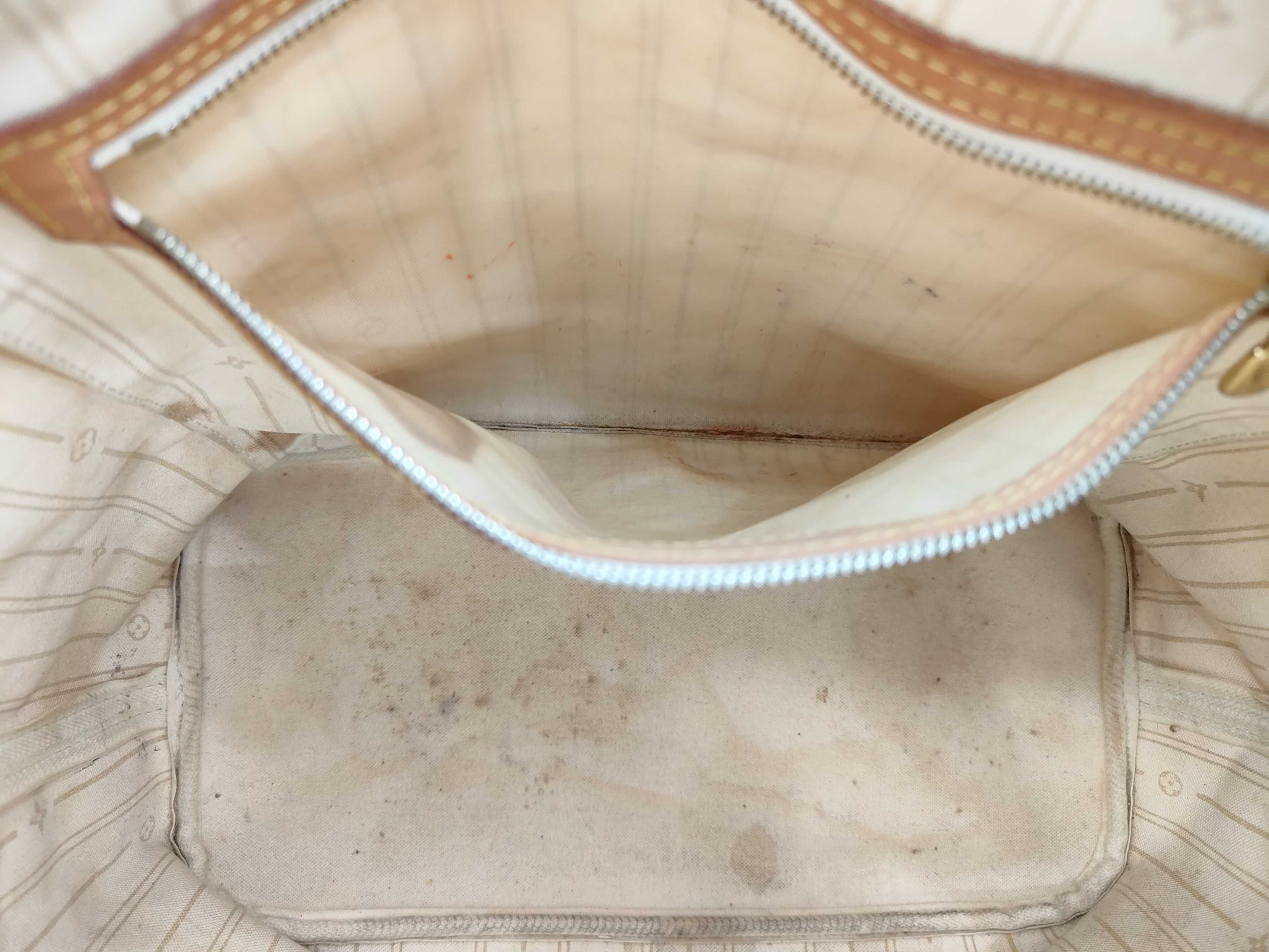 LV Neverfull MM N41361 Damier Azur Tote Bag — view 9