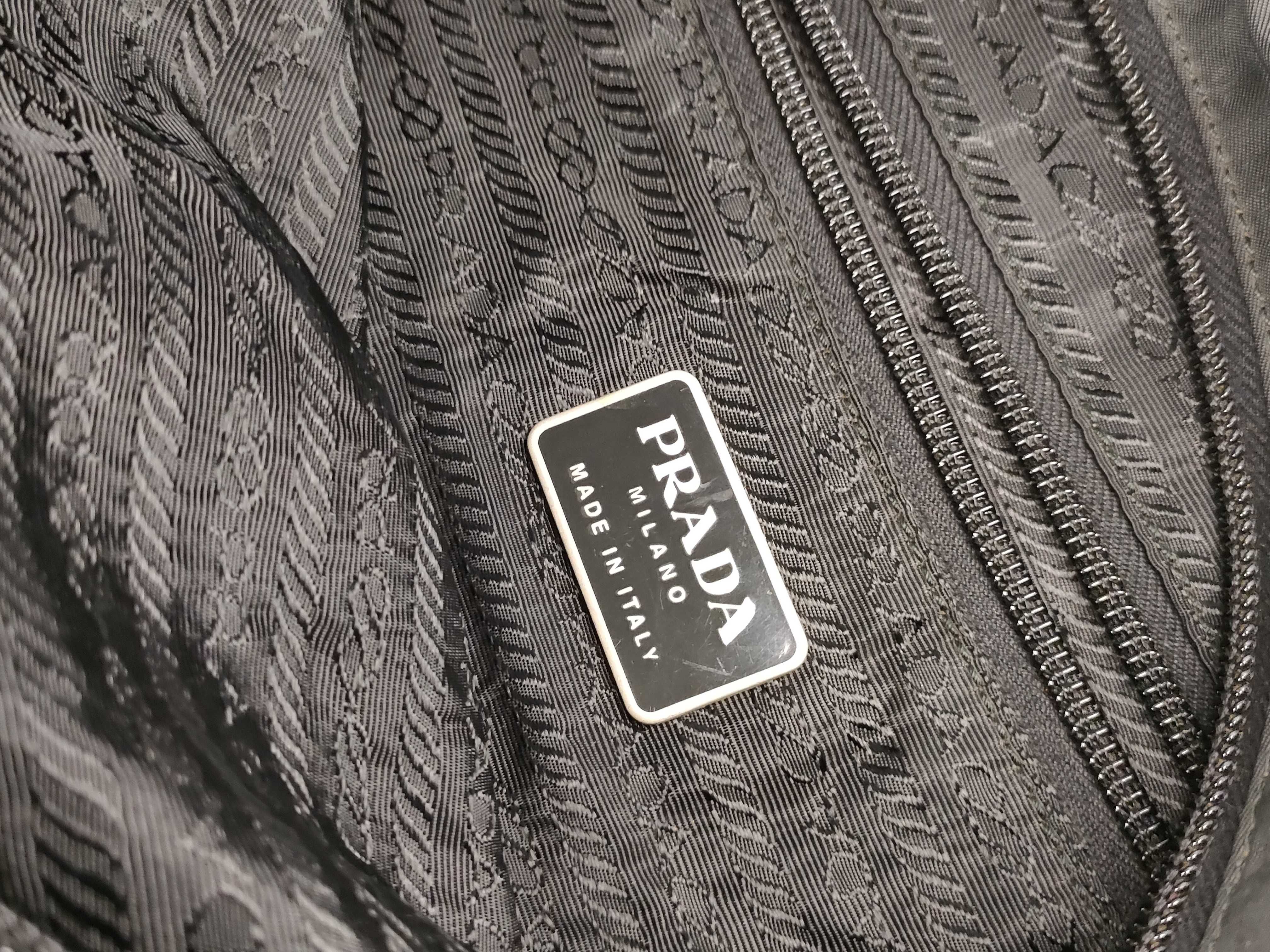Nylon Prada Triangle Logo Nylon Tote Bag — view 11