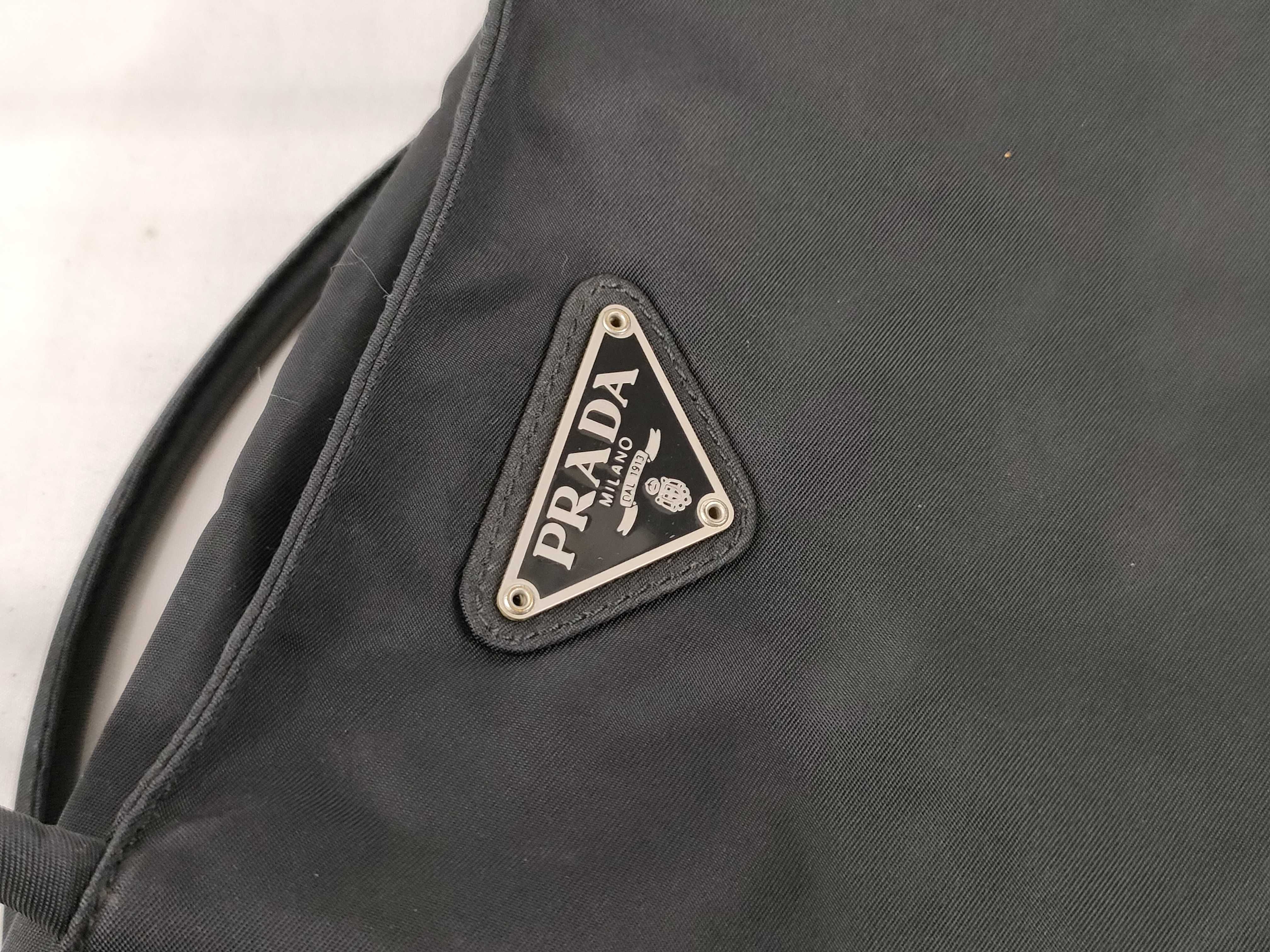 Nylon Prada Triangle Logo Nylon Tote Bag — view 15