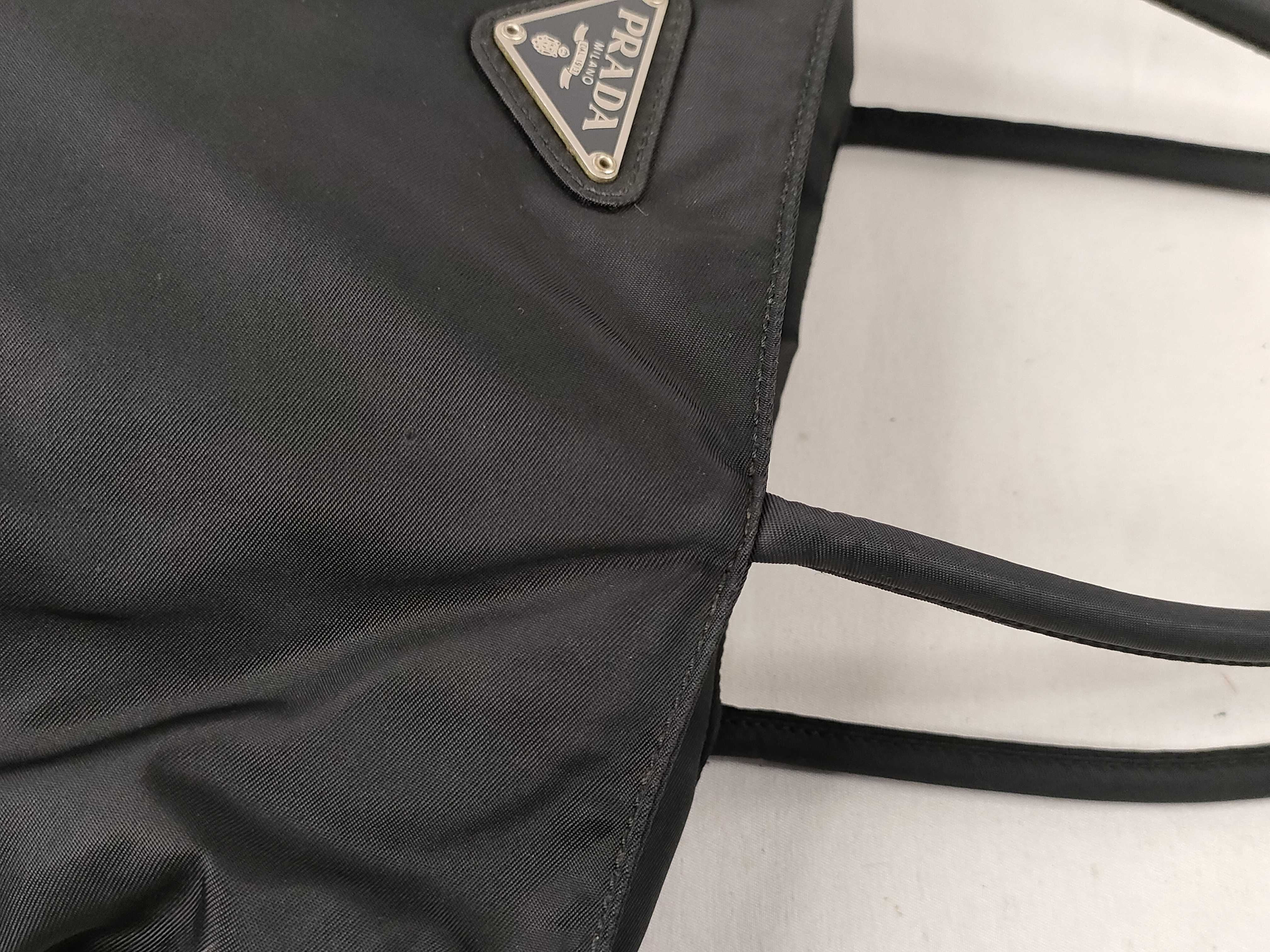 Nylon Prada Triangle Logo Nylon Tote Bag — view 5