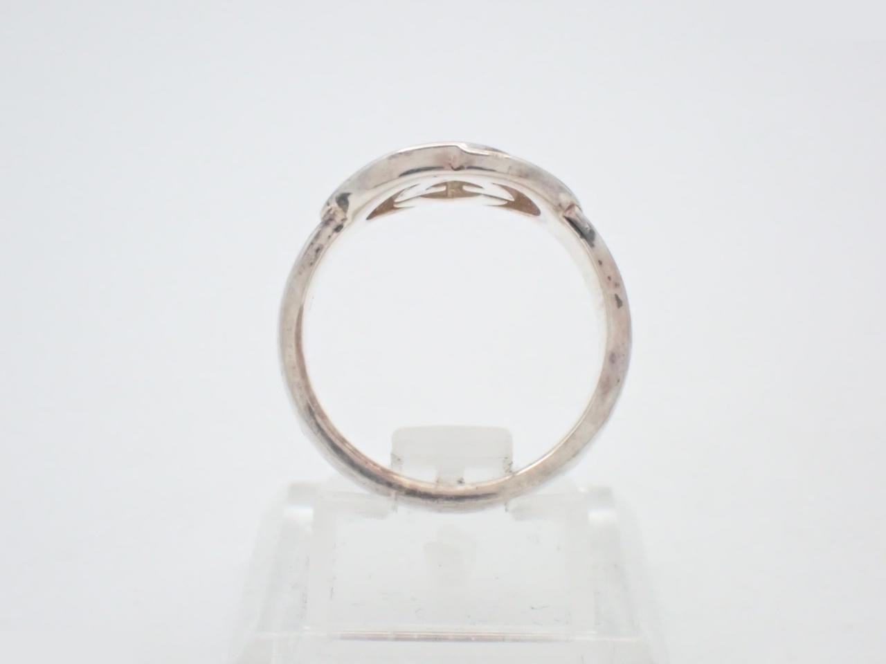 Interlocking G Ring, SV925, 5.0g, Stamped #13 — view 3