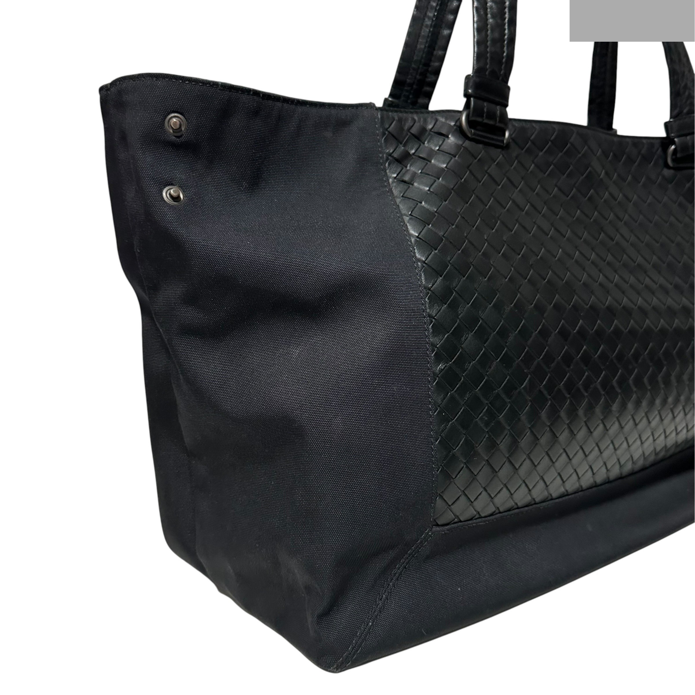 High-tech canvas intrecciato tote bag — view 5