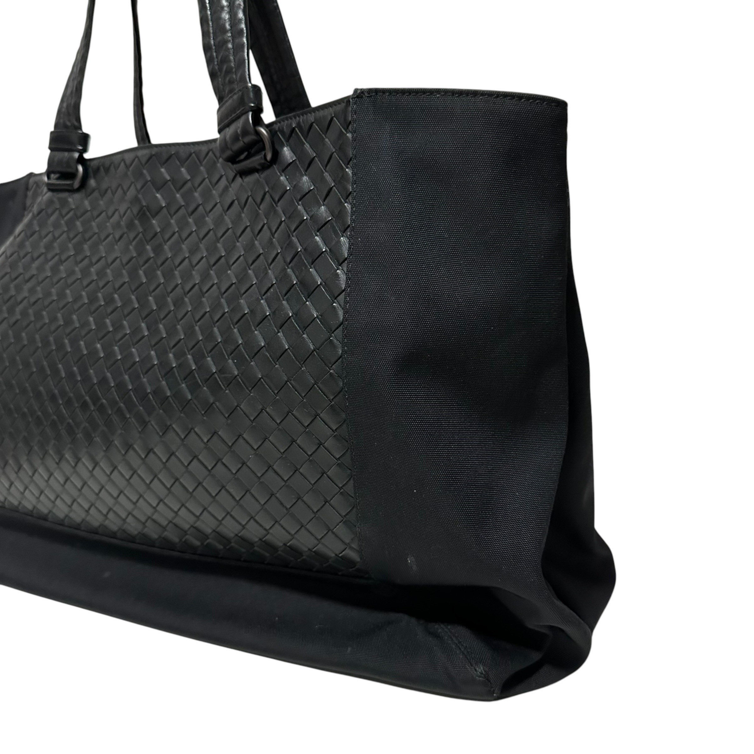 High-tech canvas intrecciato tote bag — view 6