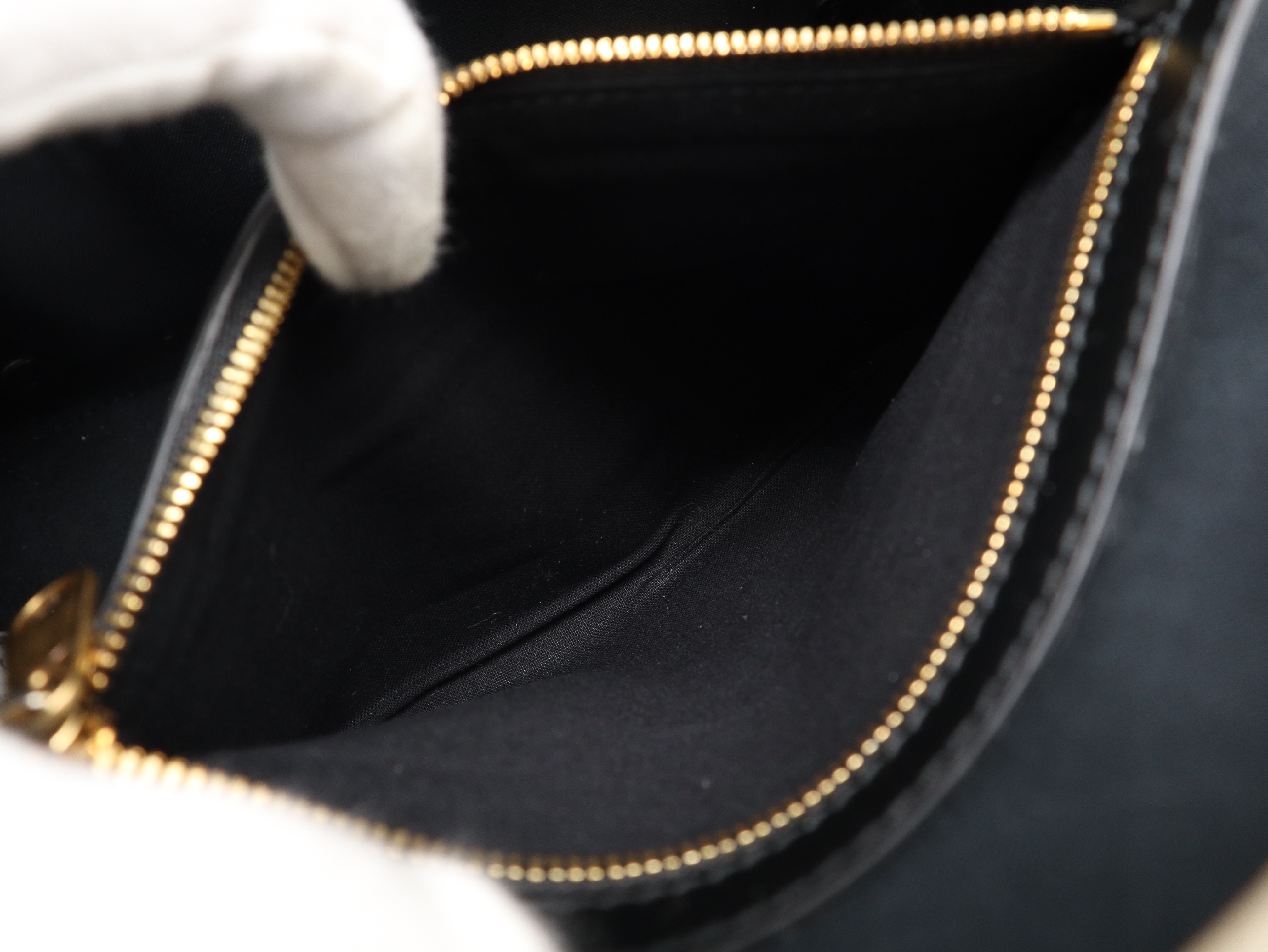 671402 Hardware Canvas Leather Ivory x Black Tote Bag with Dust Bag — view 13