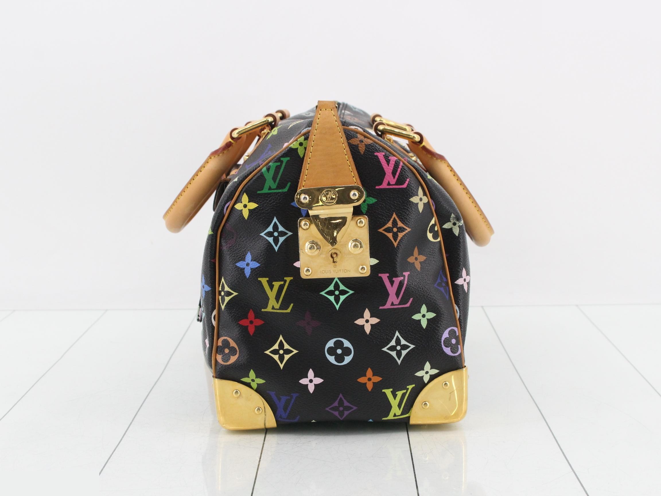 Monogram Multicolor Speedy 30 Noir Handbag — view 3