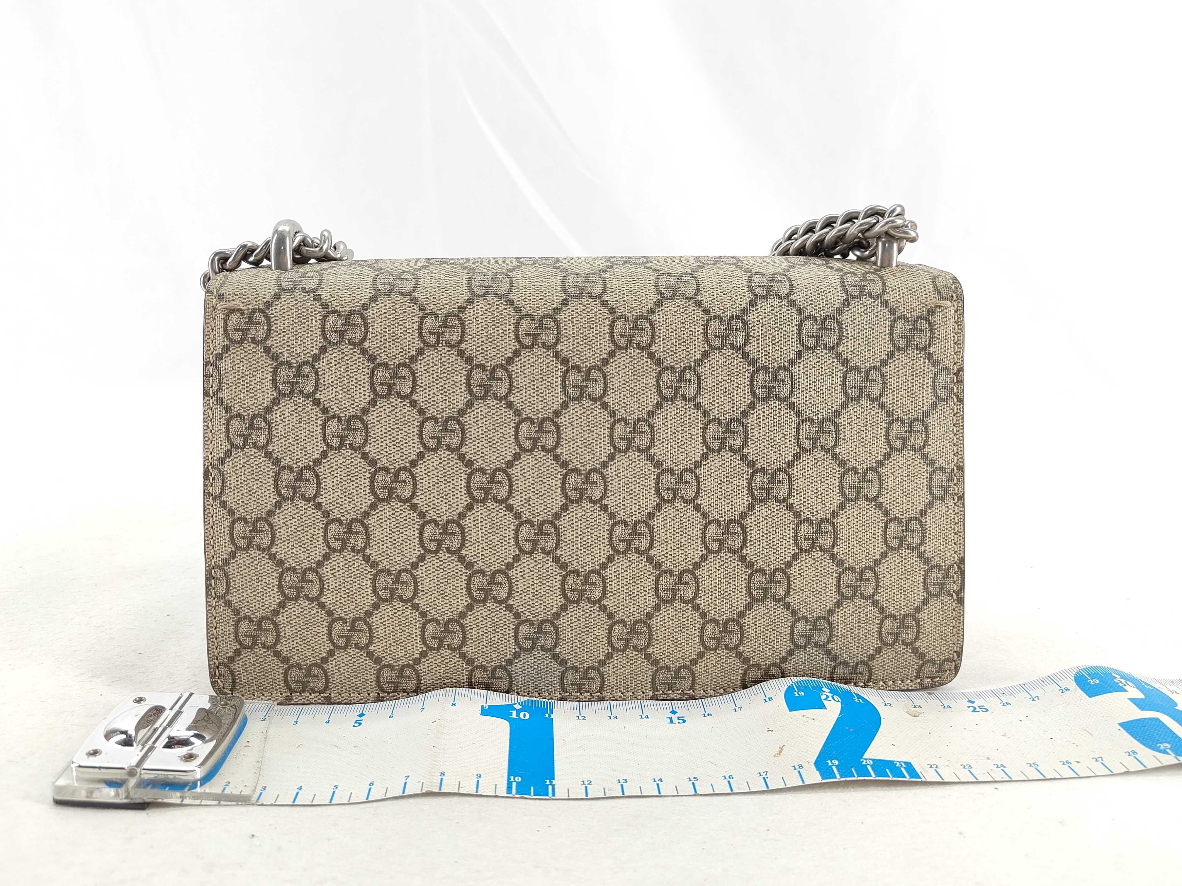 GG Supreme DU- GG Supreme Dionysus PVC x Suede Chain Shoulder Bag Beige 499623 Shoulder Bag — view 2