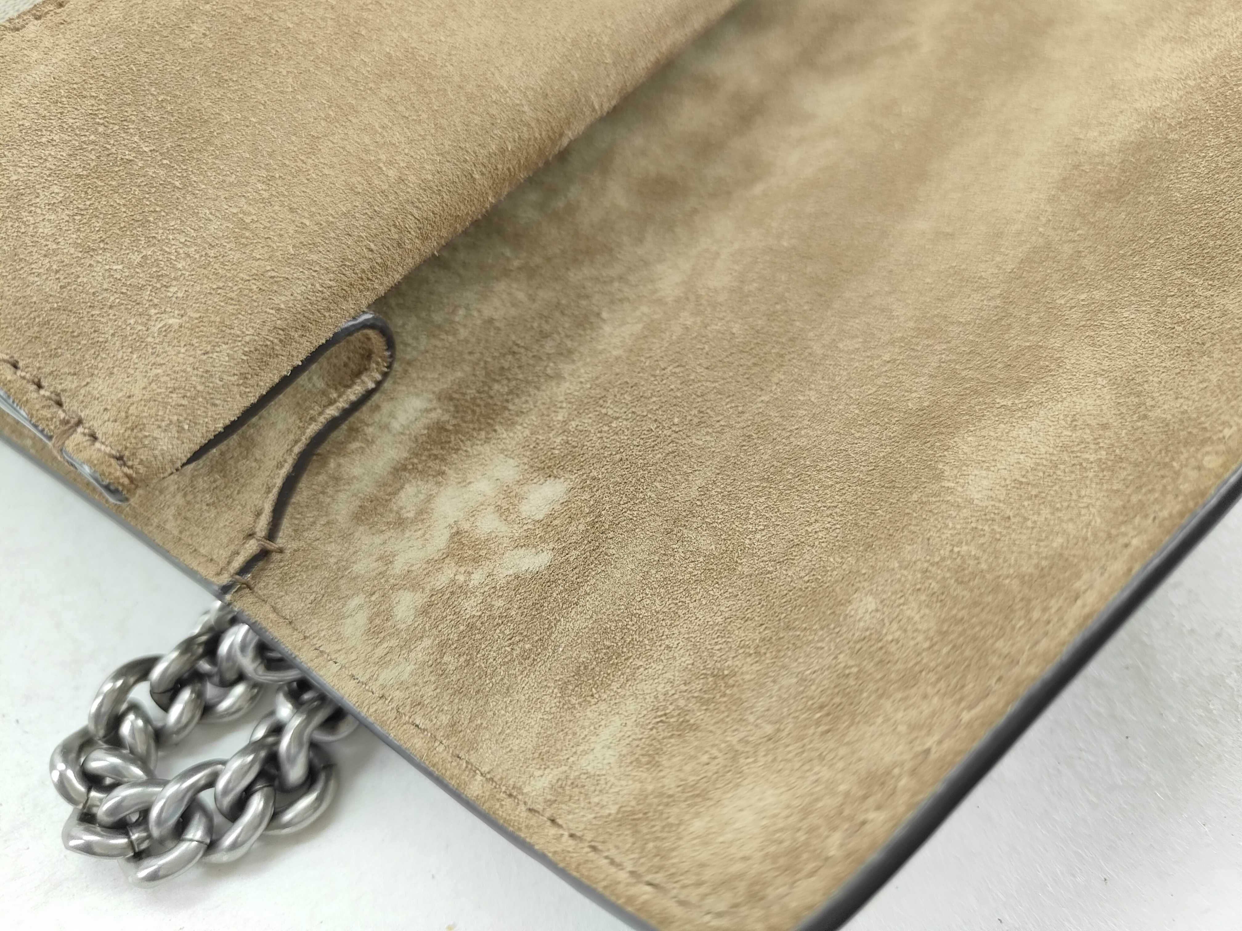 GG Supreme DU- GG Supreme Dionysus PVC x Suede Chain Shoulder Bag Beige 499623 Shoulder Bag — view 14