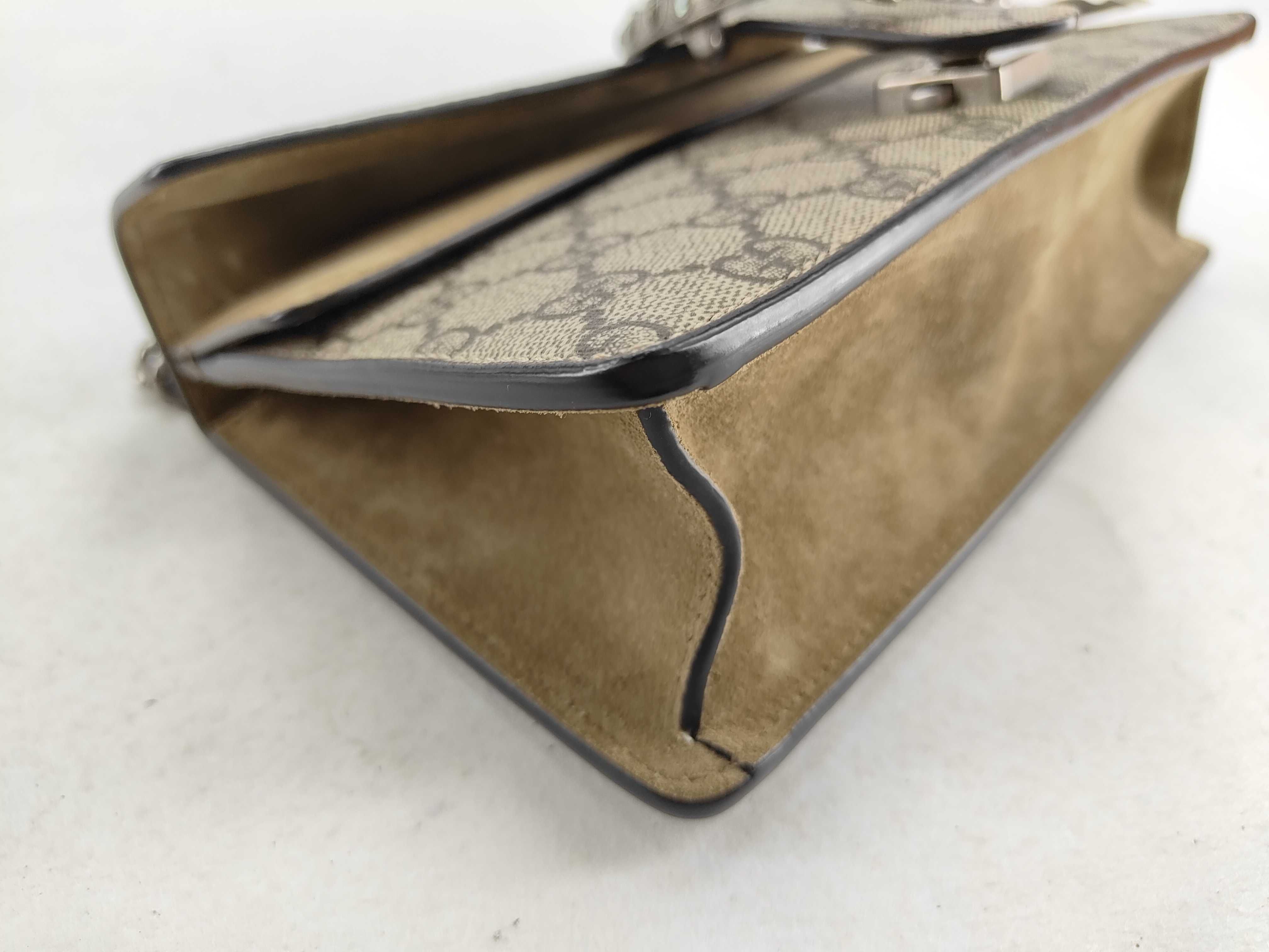 GG Supreme DU- GG Supreme Dionysus PVC x Suede Chain Shoulder Bag Beige 499623 Shoulder Bag — view 7