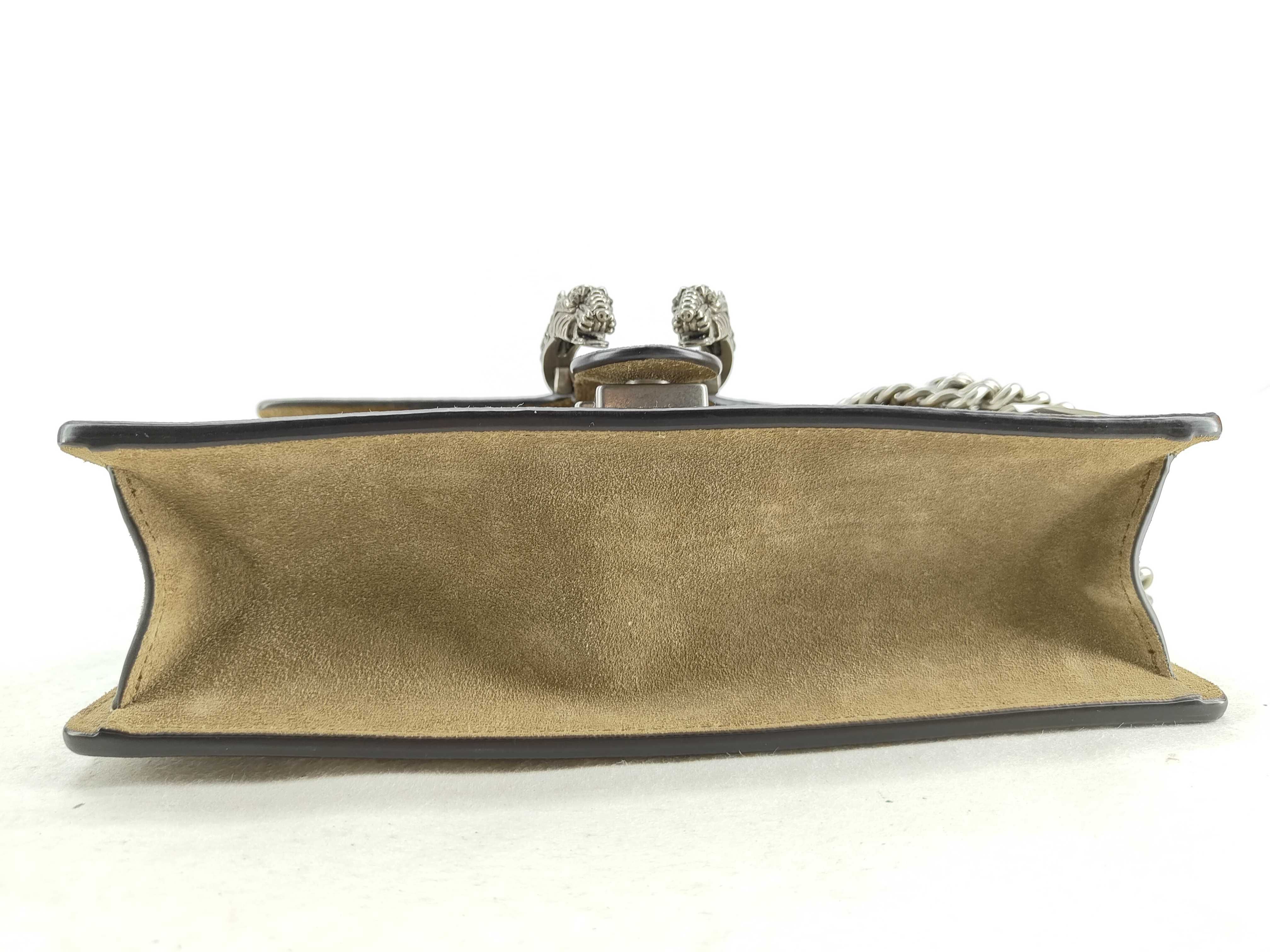 GG Supreme DU- GG Supreme Dionysus PVC x Suede Chain Shoulder Bag Beige 499623 Shoulder Bag — view 8