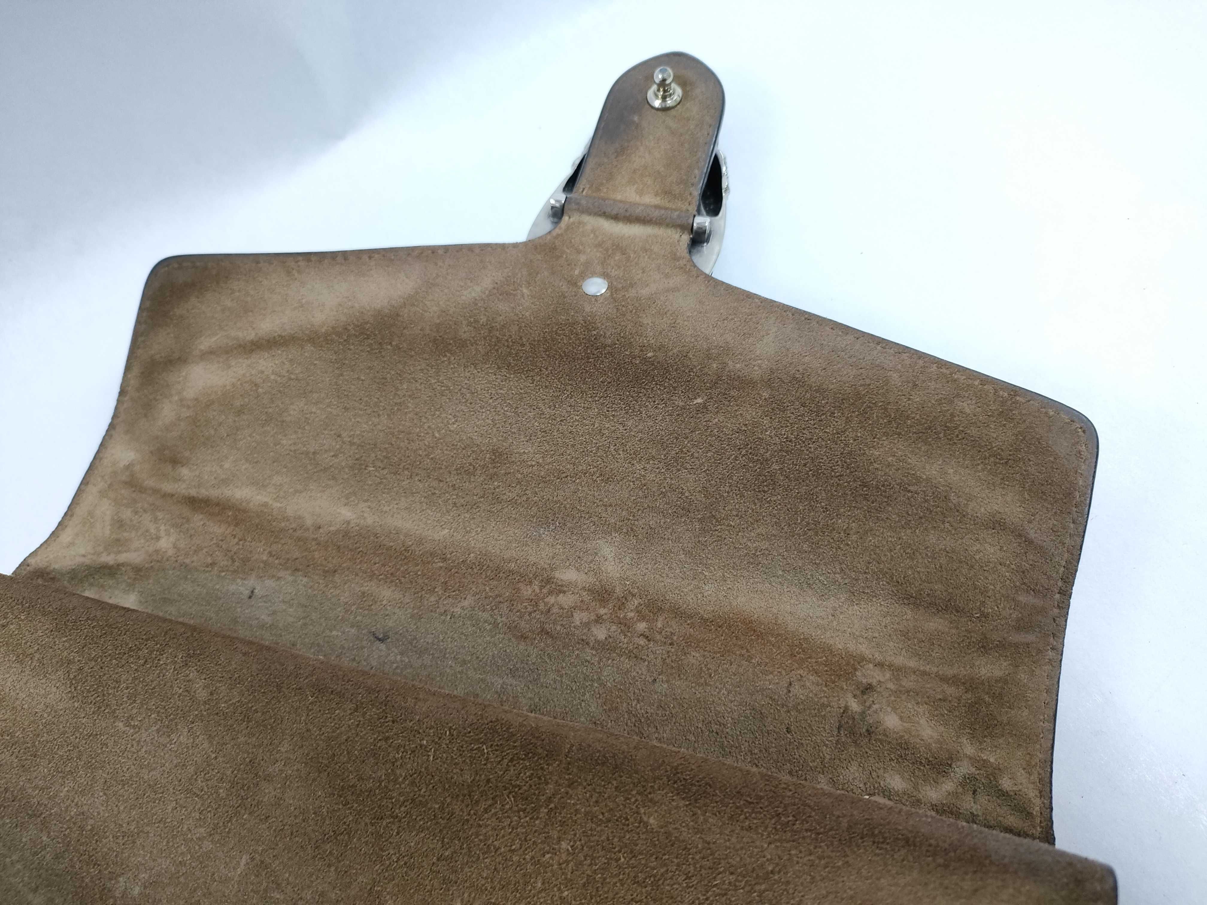 GG Supreme FR- GG Supreme Dionysus PVC & Leather Chain Shoulder Bag Beige 400249 Shoulder Bag — view 13