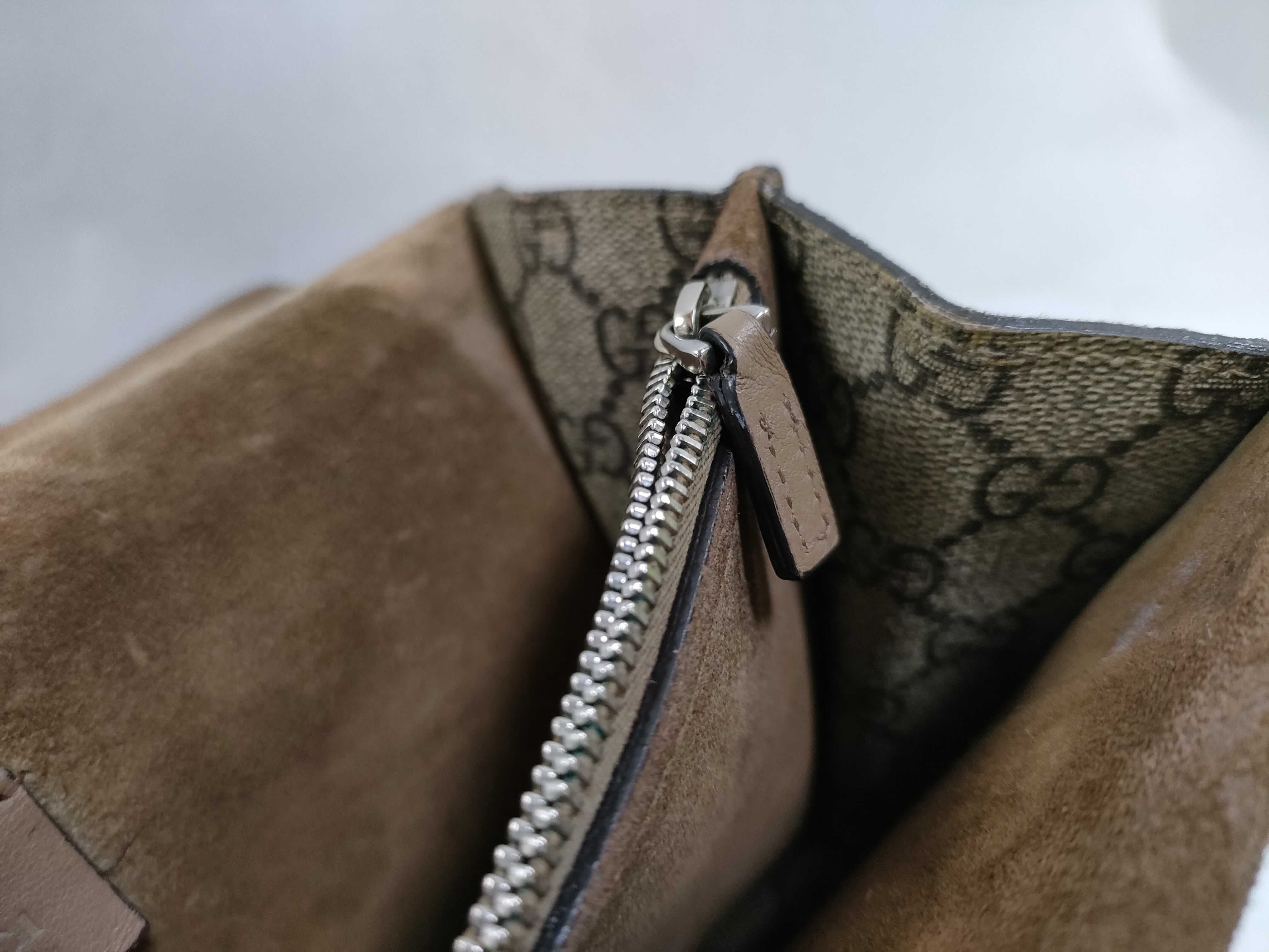 GG Supreme FR- GG Supreme Dionysus PVC & Leather Chain Shoulder Bag Beige 400249 Shoulder Bag — view 10